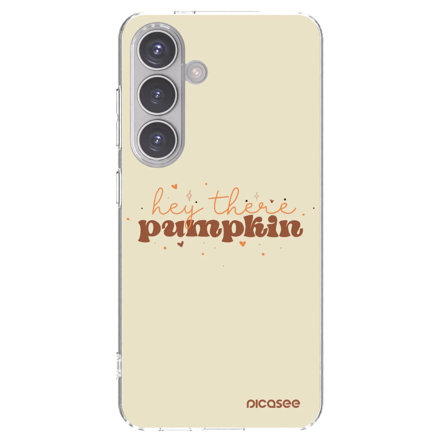 Picasee silikónový prehľadný obal pre Samsung Galaxy S24 S921B 5G - Hey there pumpkin