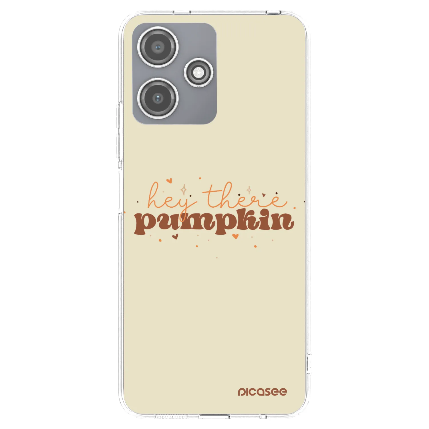 Picasee silikónový prehľadný obal pre Xiaomi Redmi 12 5G - Hey there pumpkin