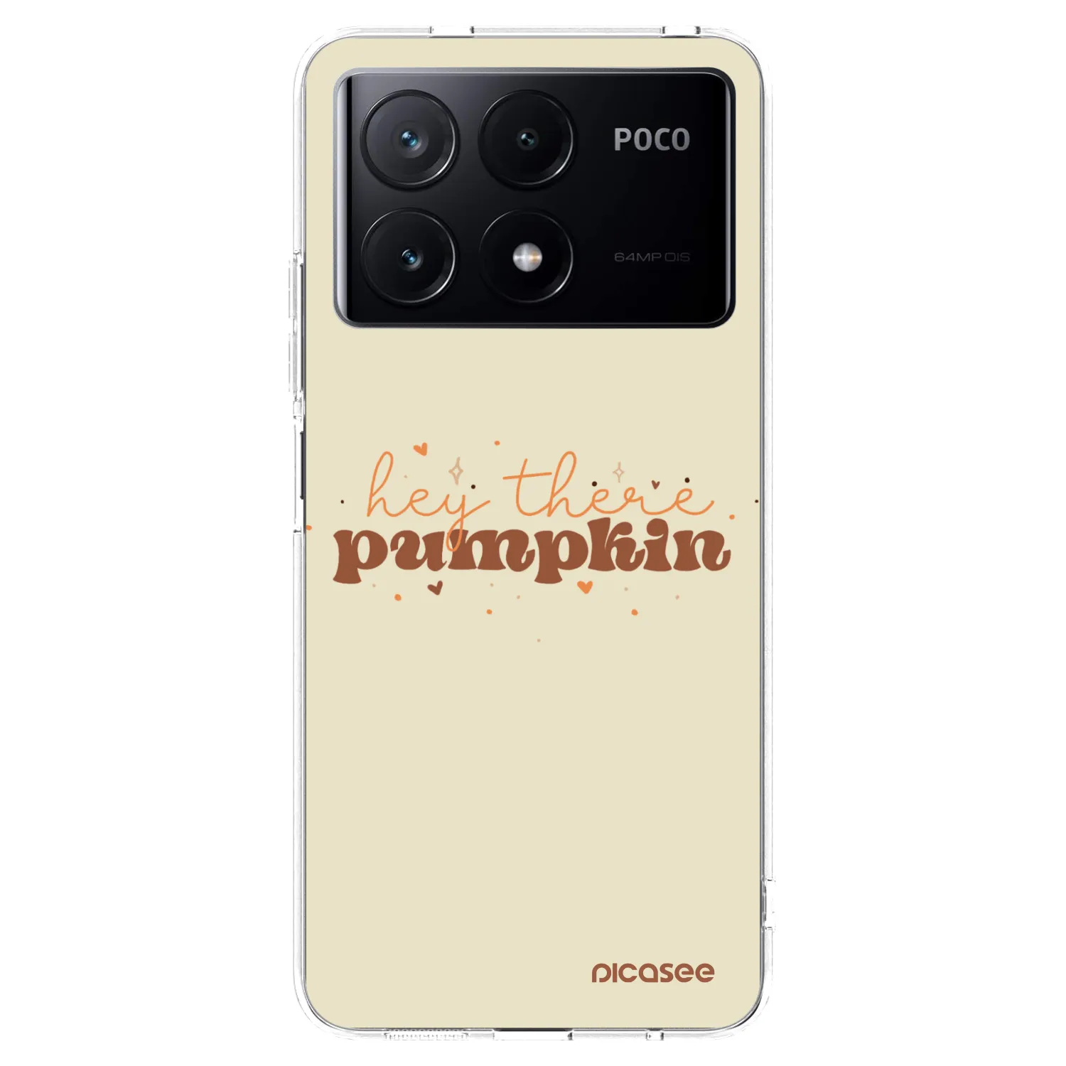 Picasee silikónový prehľadný obal pre Xiaomi Poco X6 Pro - Hey there pumpkin