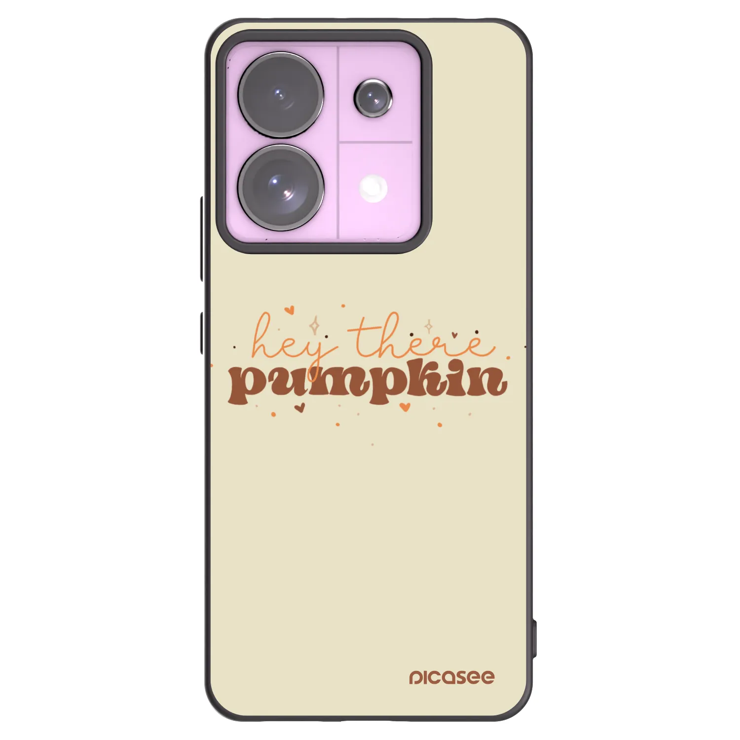 Picasee silikónový čierny obal pre Xiaomi Redmi Note 13 Pro 5G - Hey there pumpkin