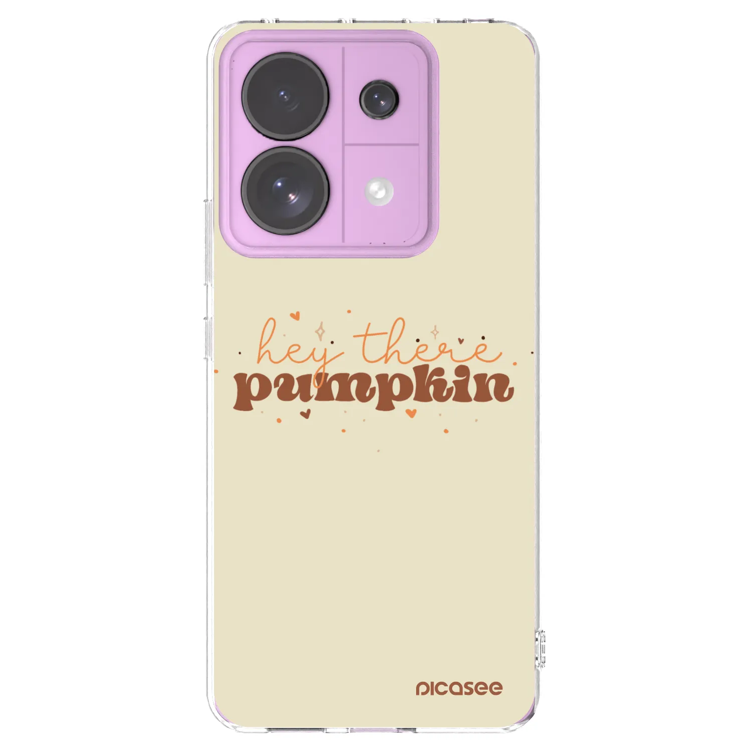 Picasee silikónový prehľadný obal pre Xiaomi Redmi Note 13 Pro 5G - Hey there pumpkin