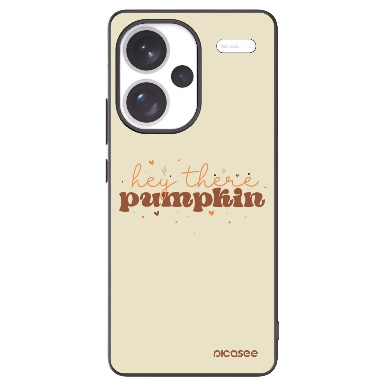 Picasee silikónový čierny obal pre Xiaomi Redmi Note 13 Pro+ 5G - Hey there pumpkin