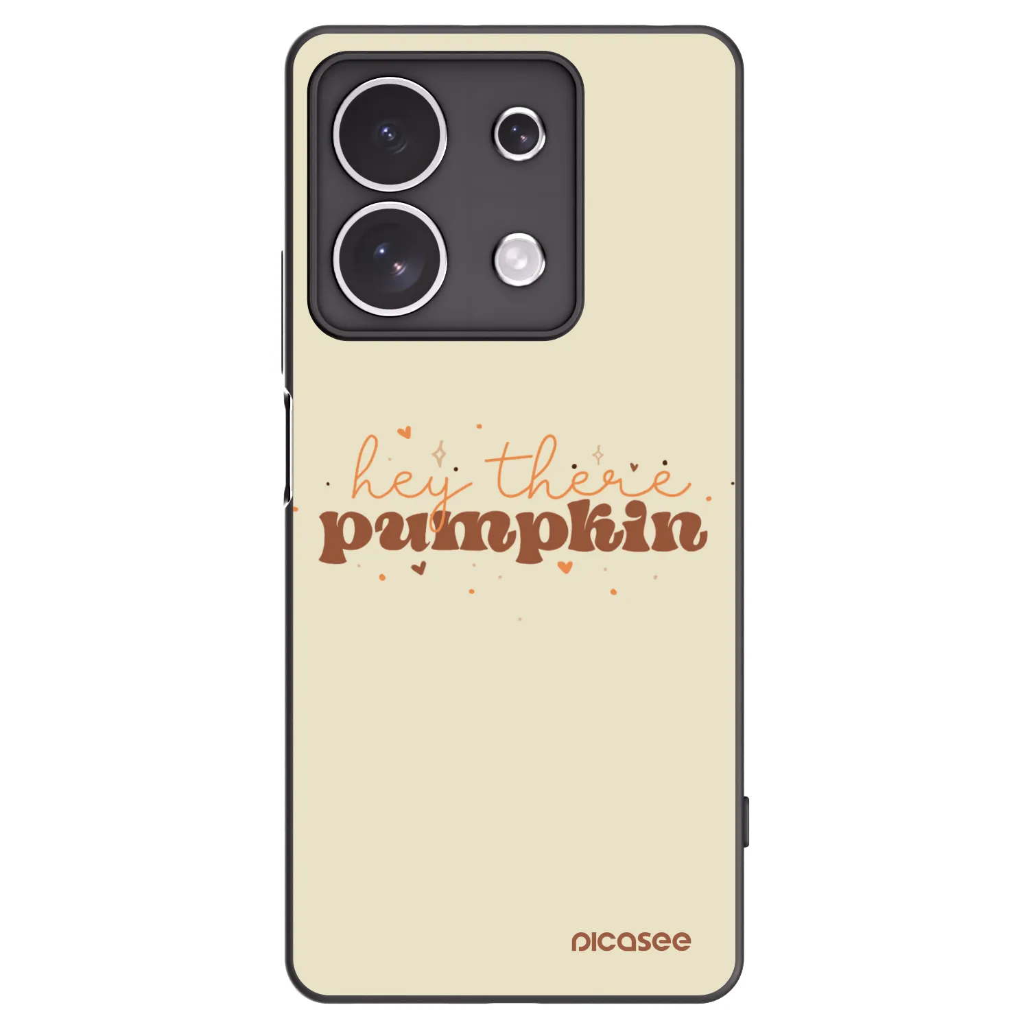 Picasee silikónový čierny obal pre Xiaomi Redmi Note 13 4G - Hey there pumpkin