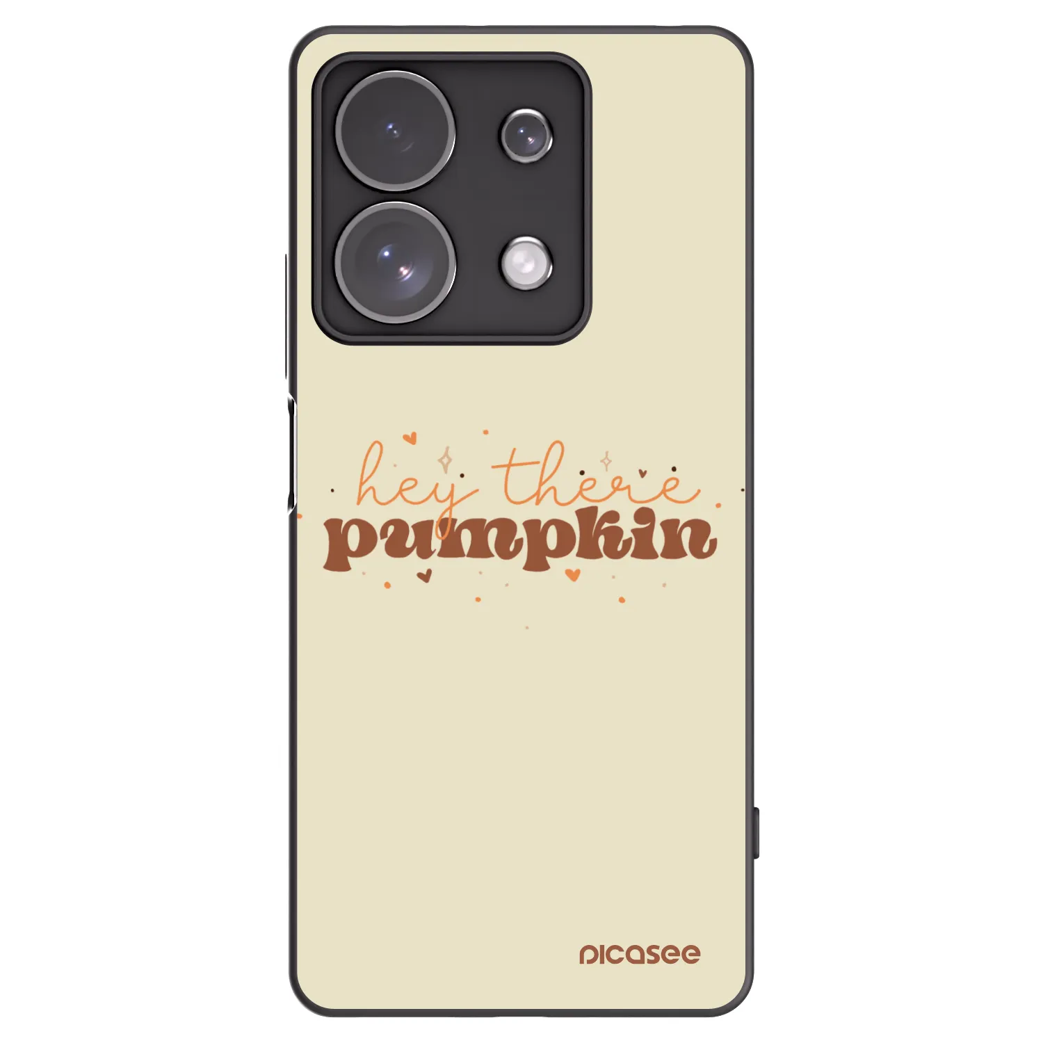 Picasee silikónový čierny obal pre Xiaomi Redmi Note 13 Pro 4G - Hey there pumpkin