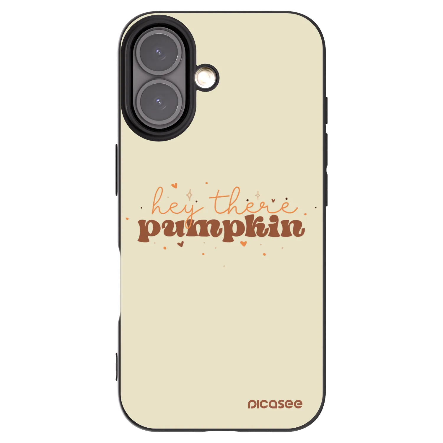 Picasee silikónový čierny obal pre Apple iPhone 16 - Hey there pumpkin