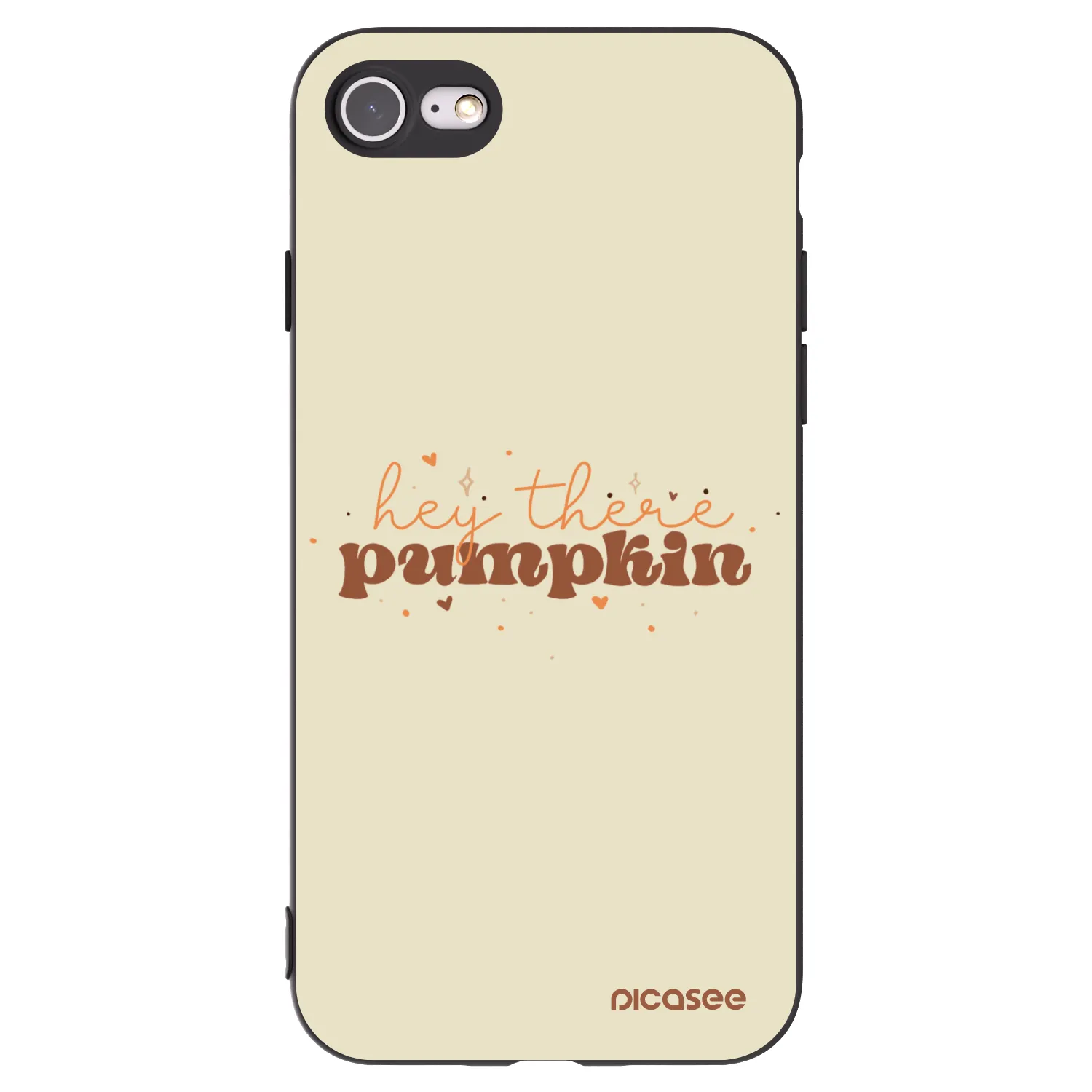 Picasee silikónový čierny obal pre Apple iPhone 8 - Hey there pumpkin