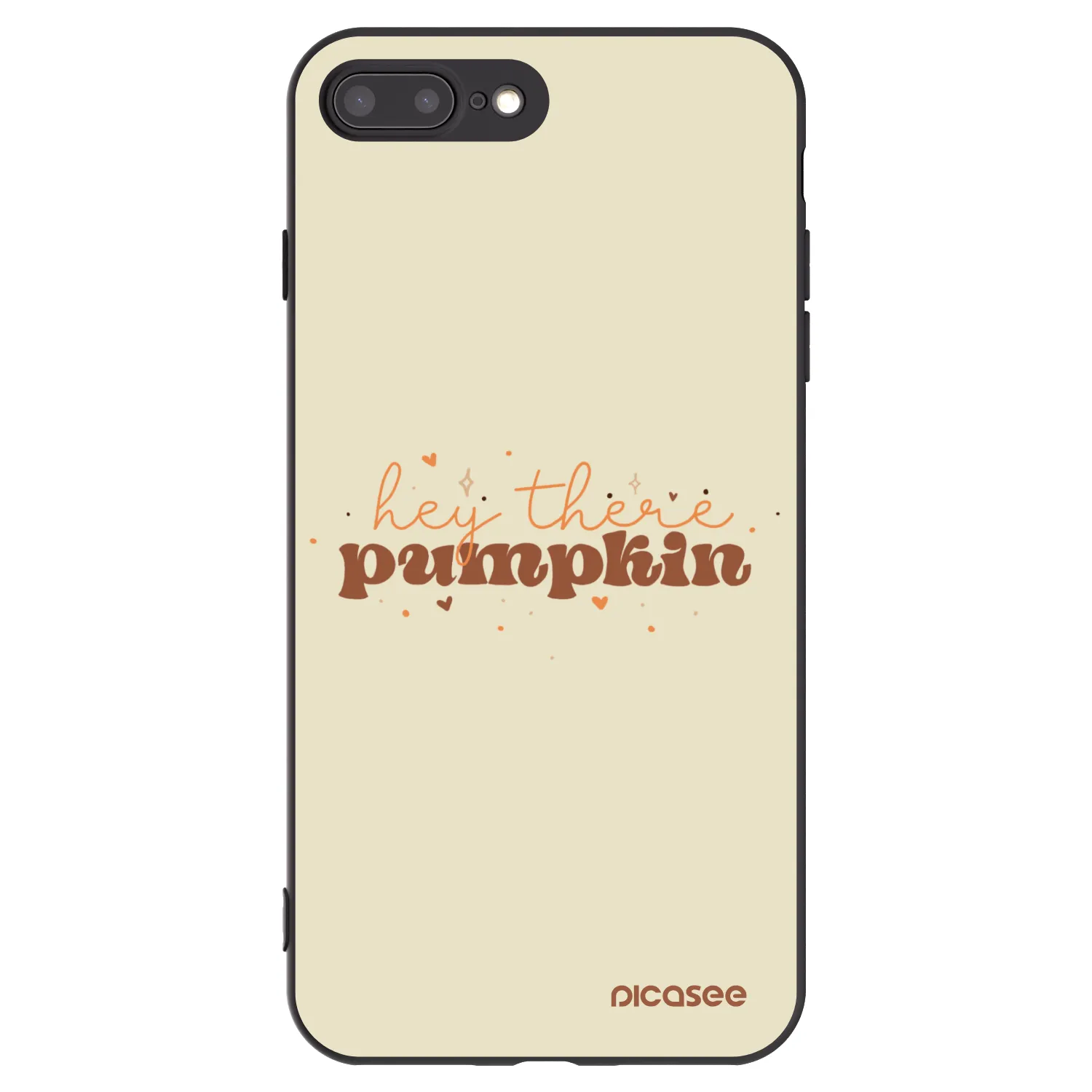 Picasee silikónový čierny obal pre Apple iPhone 7 Plus - Hey there pumpkin
