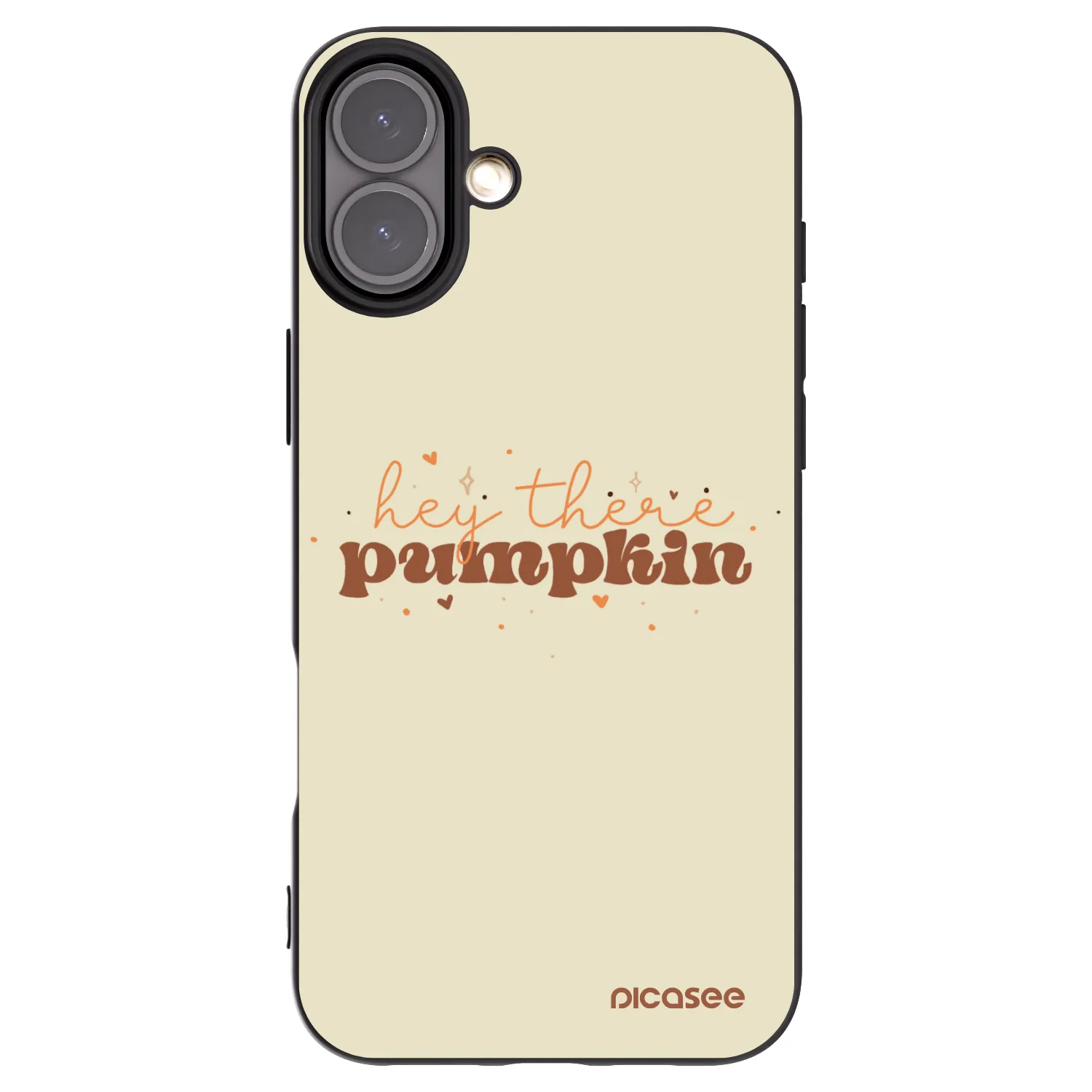 Picasee silikónový čierny obal pre Apple iPhone 16 Plus - Hey there pumpkin