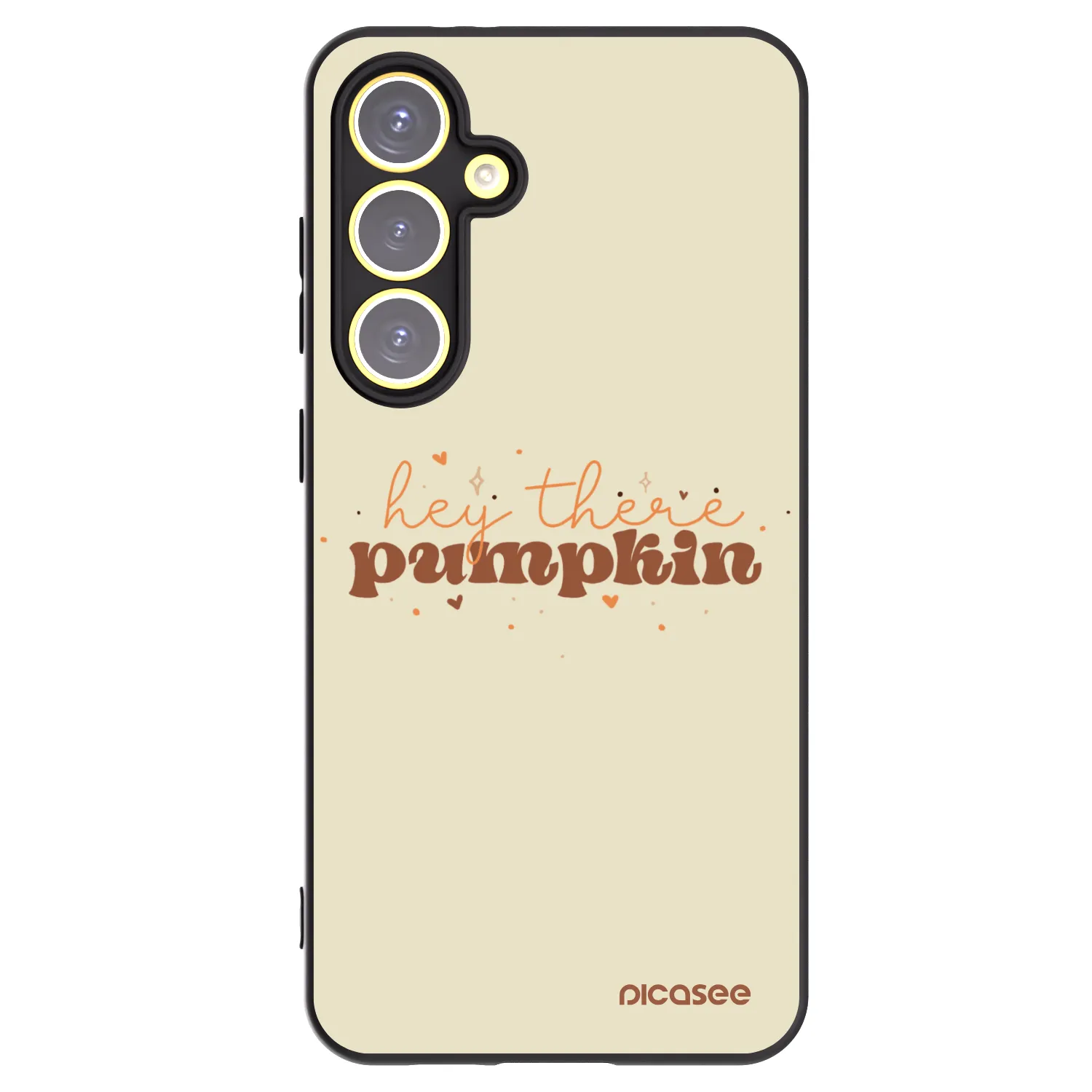 Picasee silikónový čierny obal pre Samsung Galaxy S24 FE S721B - Hey there pumpkin