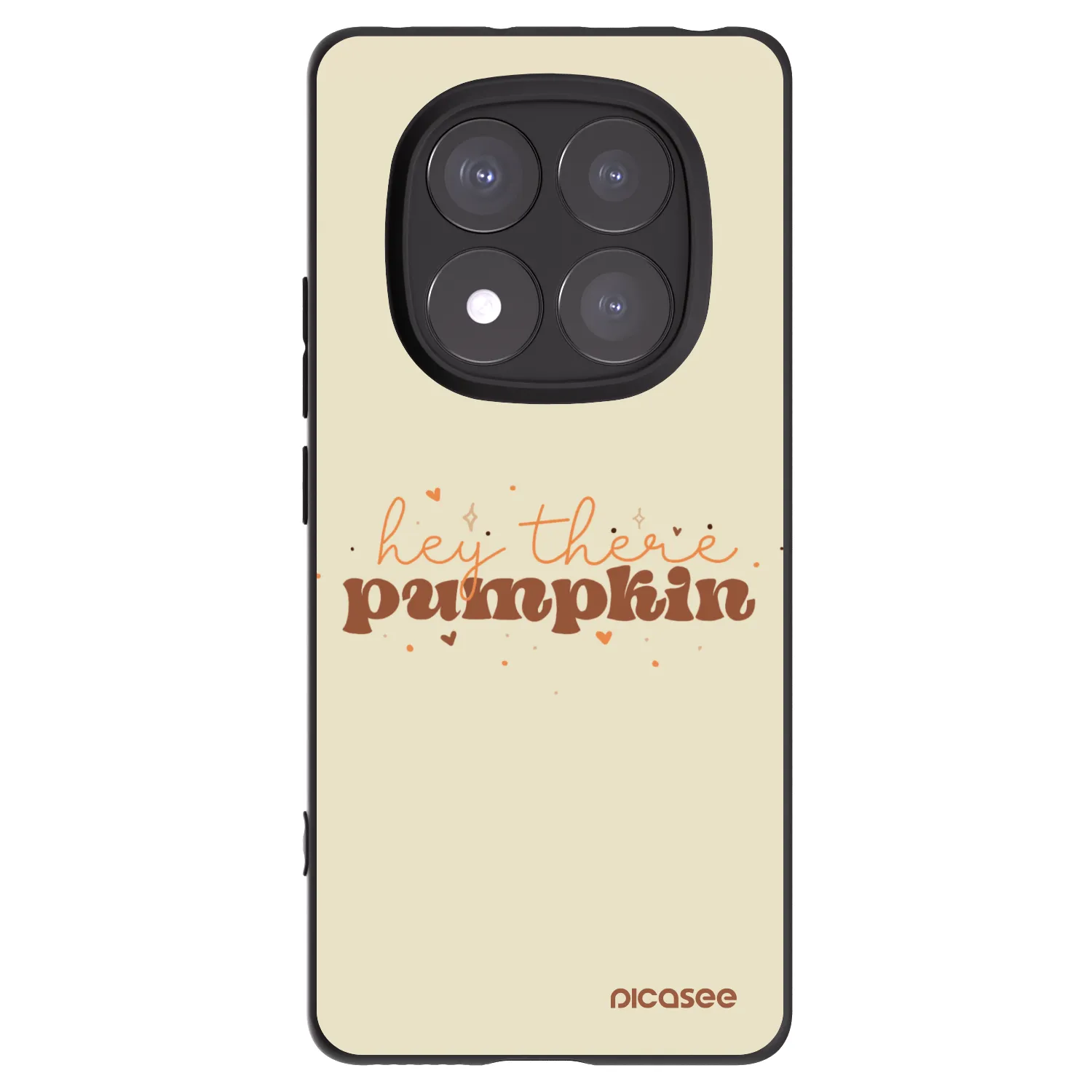 Picasee silikónový čierny obal pre Xiaomi Redmi Note 14 Pro+ 5G - Hey there pumpkin