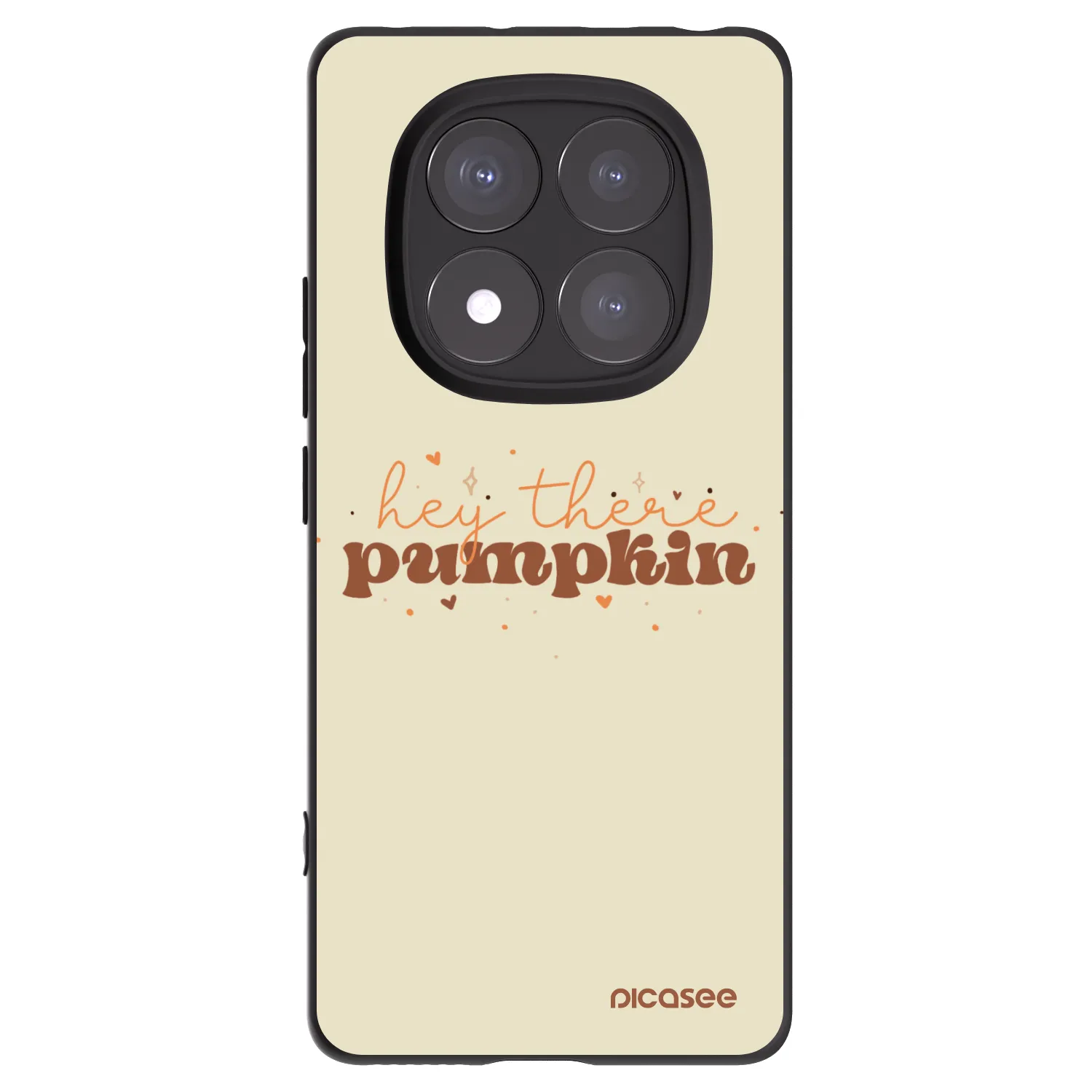 Picasee silikónový čierny obal pre Xiaomi Redmi Note 14 Pro 5G - Hey there pumpkin