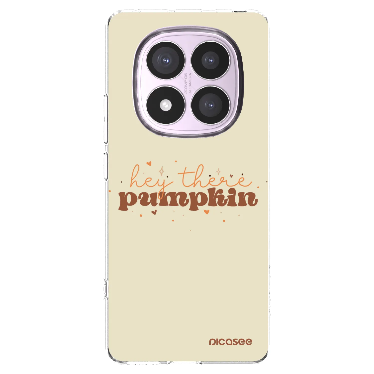 Picasee silikónový prehľadný obal pre Xiaomi Redmi Note 14 Pro 5G - Hey there pumpkin