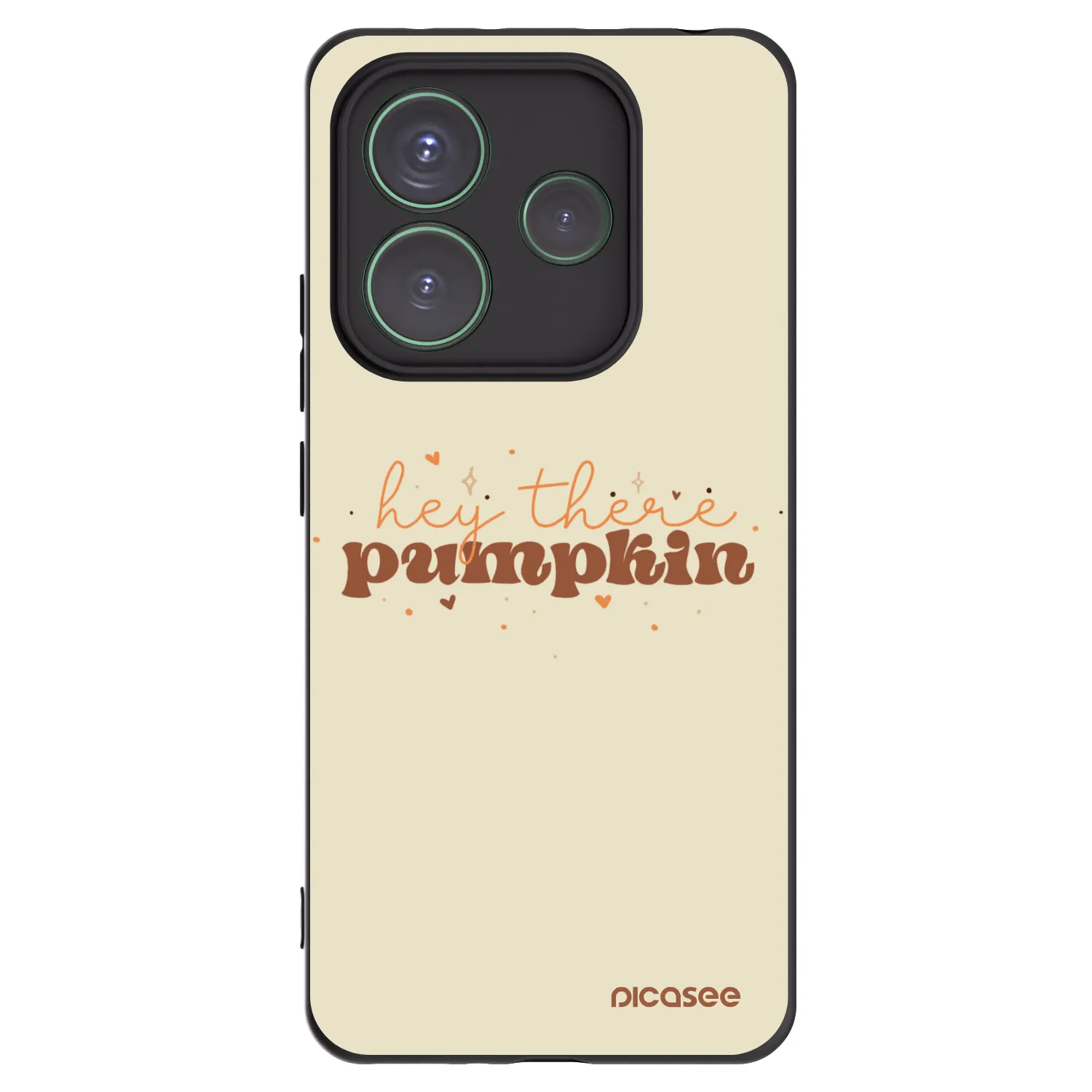 Picasee silikónový čierny obal pre Xiaomi Redmi Note 14 5G - Hey there pumpkin