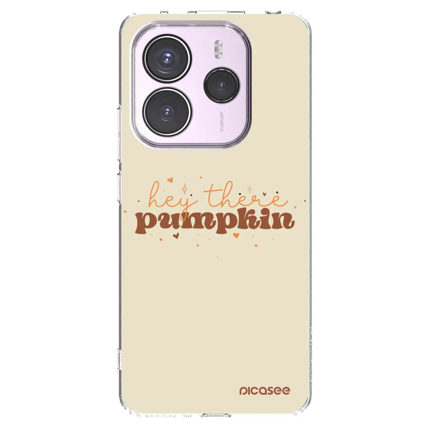 Picasee silikónový prehľadný obal pre Xiaomi Redmi Note 14 5G - Hey there pumpkin