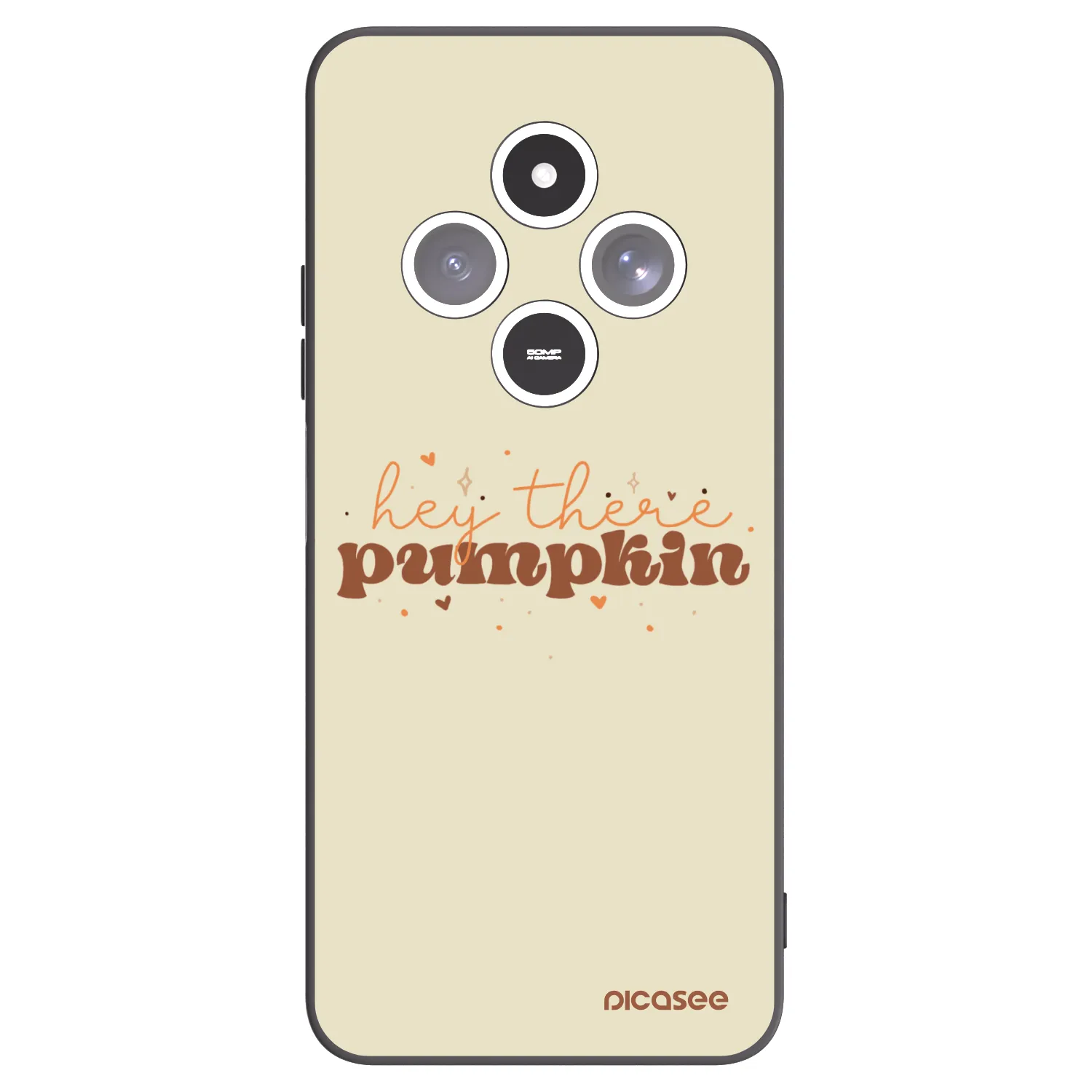 Picasee silikónový čierny obal pre Xiaomi Redmi 14C - Hey there pumpkin