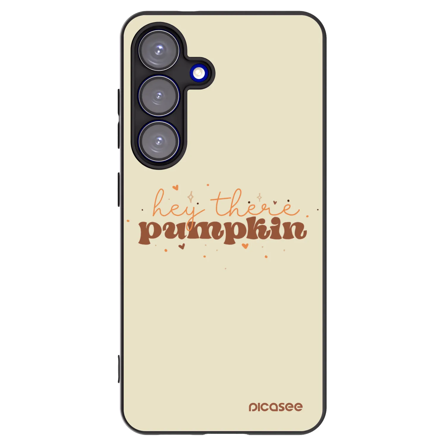 Picasee silikónový čierny obal pre Samsung Galaxy S25 5G - Hey there pumpkin