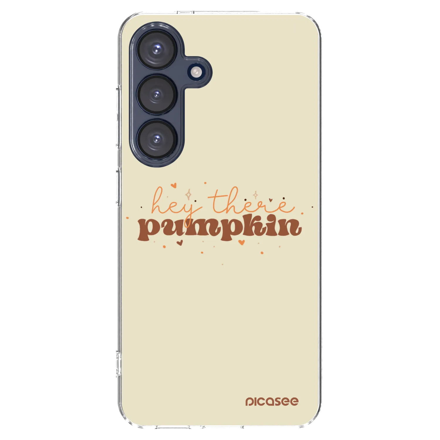Picasee silikónový prehľadný obal pre Samsung Galaxy S25 5G - Hey there pumpkin