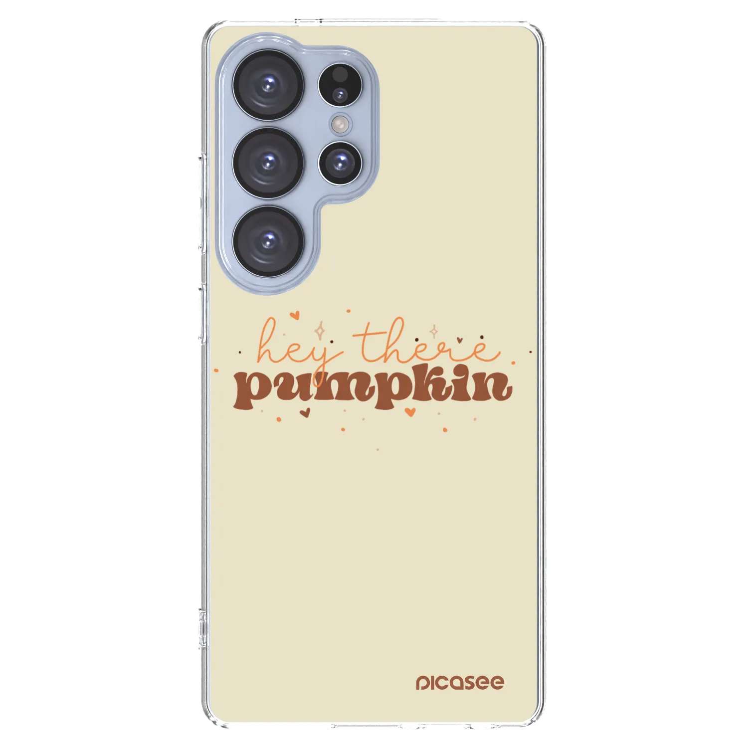 Picasee silikónový prehľadný obal pre Samsung Galaxy S25 Ultra 5G - Hey there pumpkin