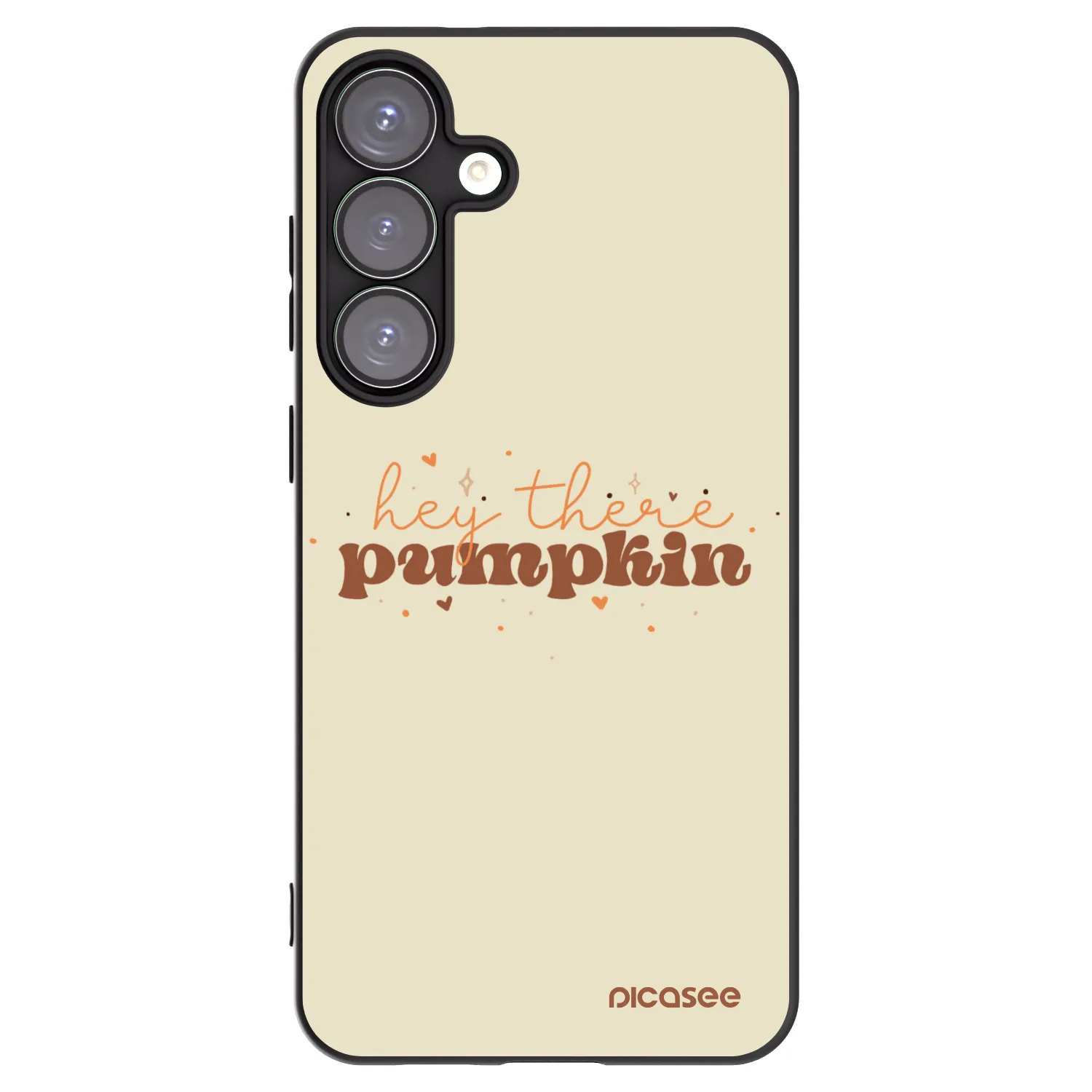 Picasee silikónový čierny obal pre Samsung Galaxy S25+ 5G - Hey there pumpkin