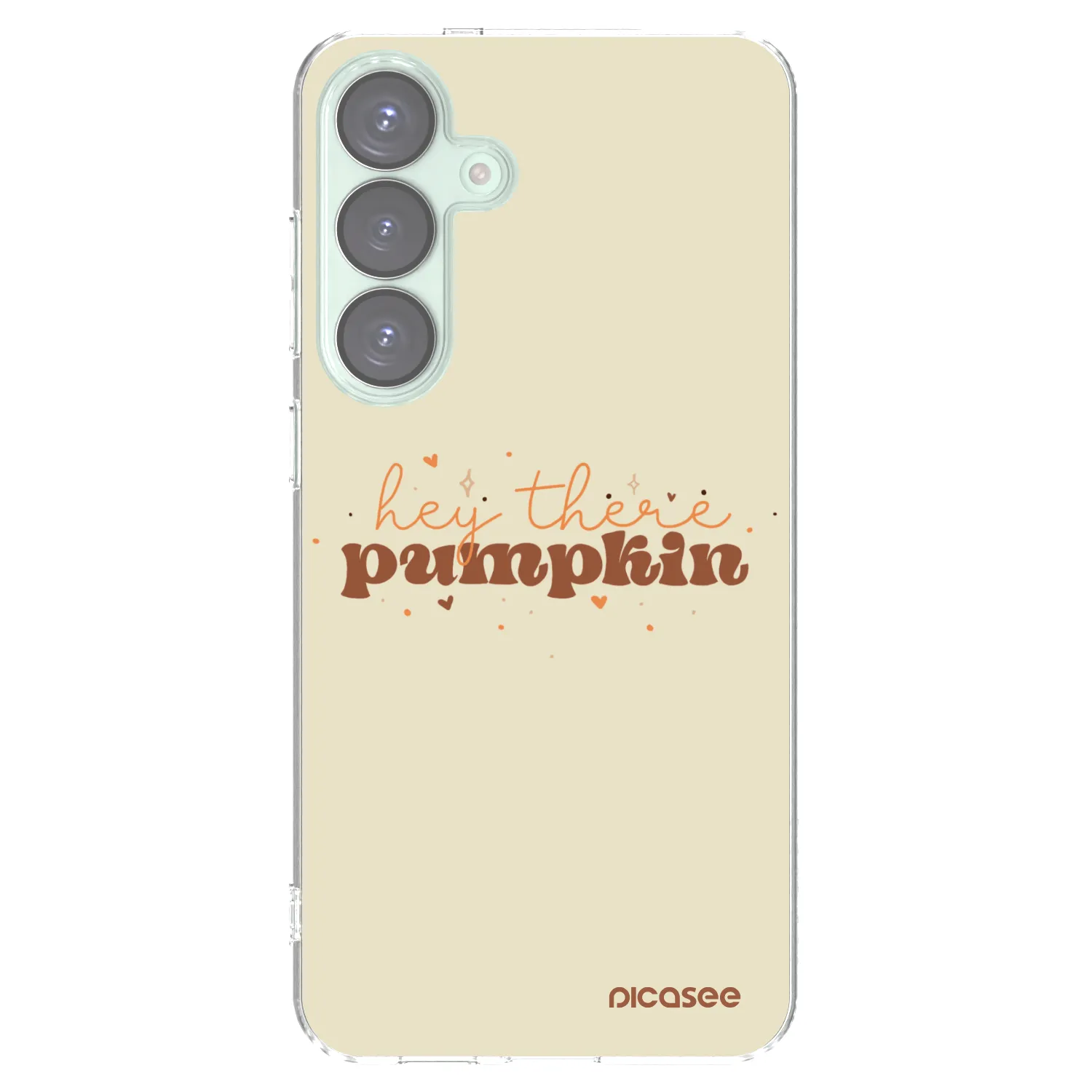 Picasee silikónový prehľadný obal pre Samsung Galaxy S25+ 5G - Hey there pumpkin