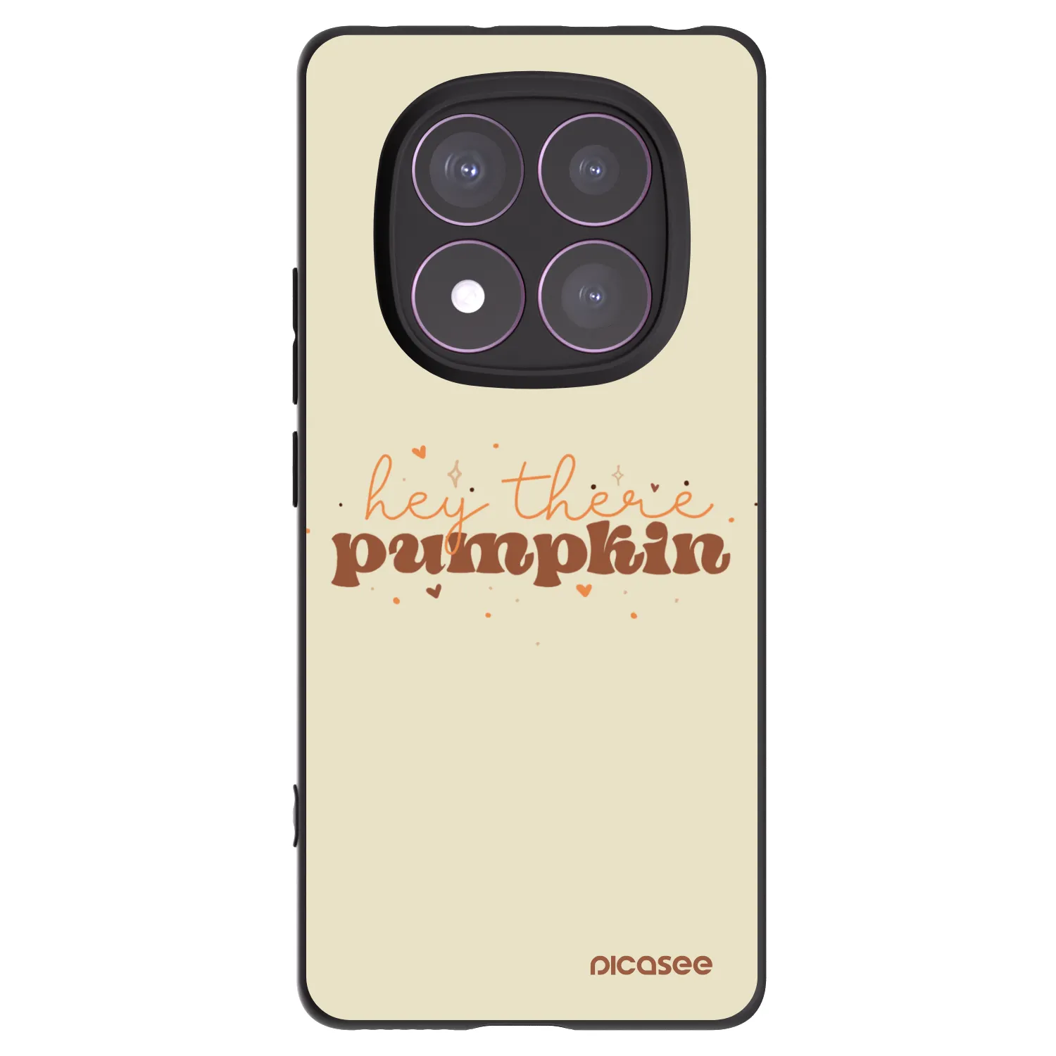 Picasee silikónový čierny obal pre Xiaomi Redmi Note 14 Pro 4G - Hey there pumpkin