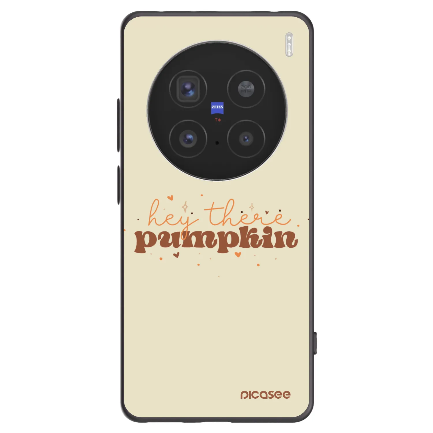 Picasee silikónový čierny obal pre Vivo X200 Pro - Hey there pumpkin