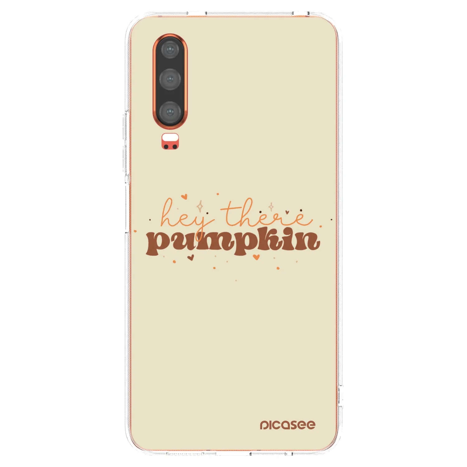 Picasee silikónový prehľadný obal pre Huawei P30 - Hey there pumpkin