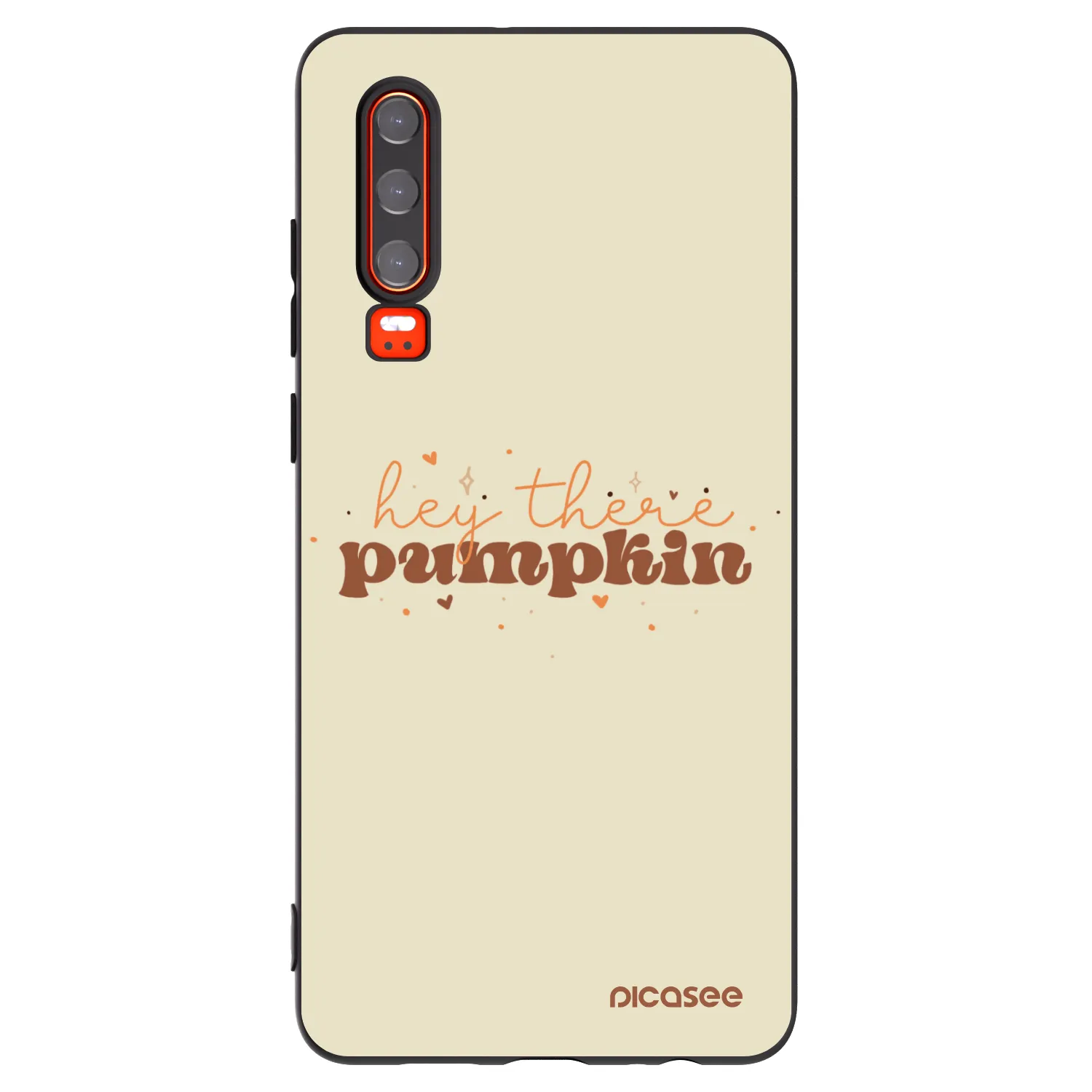 Picasee silikónový čierny obal pre Huawei P30 - Hey there pumpkin