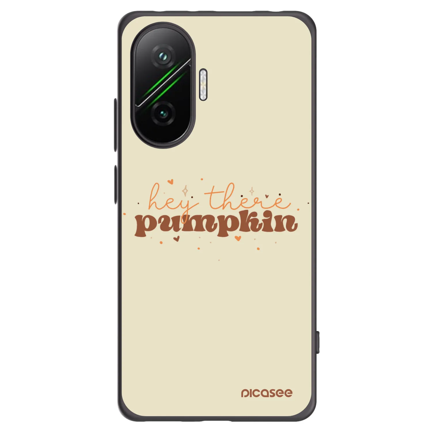 Picasee silikónový čierny obal pre Xiaomi Poco F7 5G - Hey there pumpkin