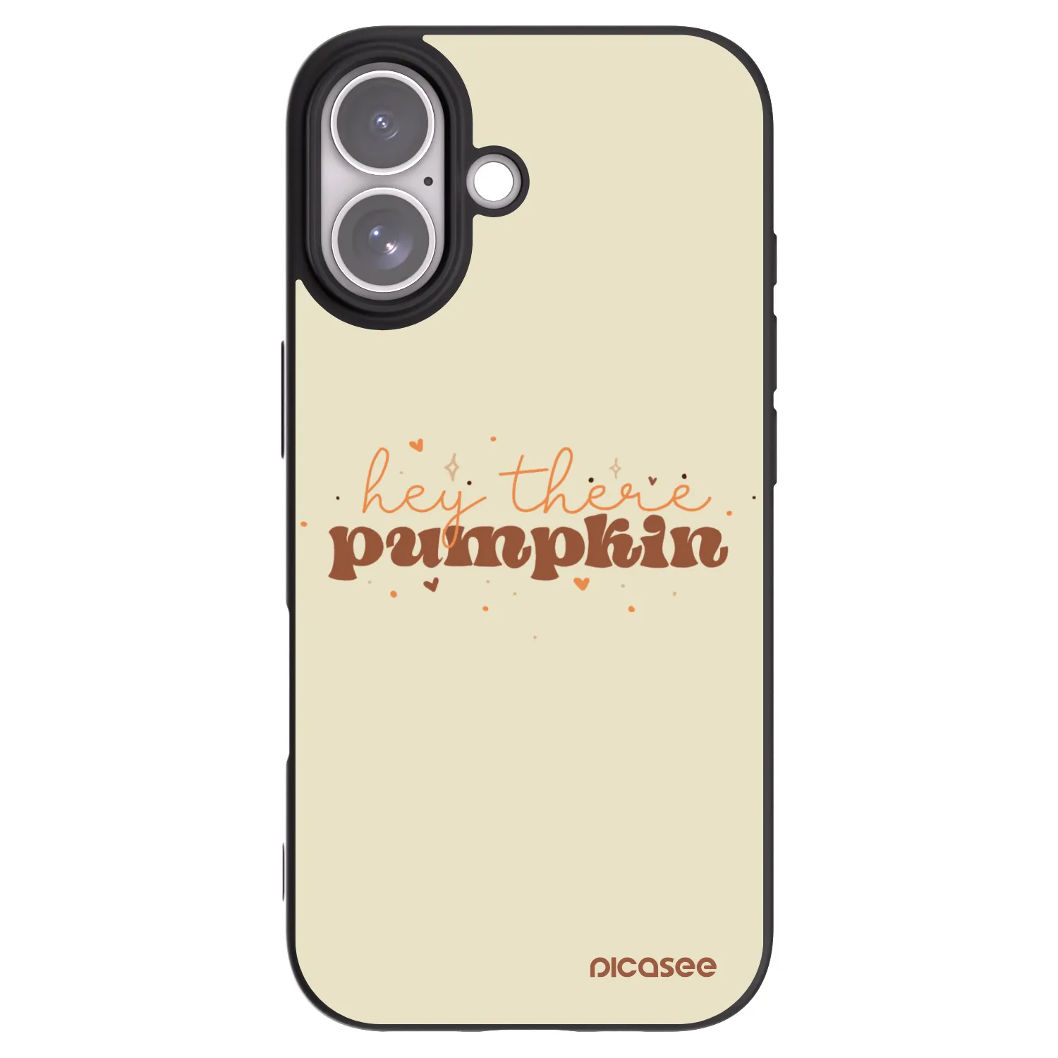 Picasee silikónový čierny obal pre Apple iPhone 17 - Hey there pumpkin