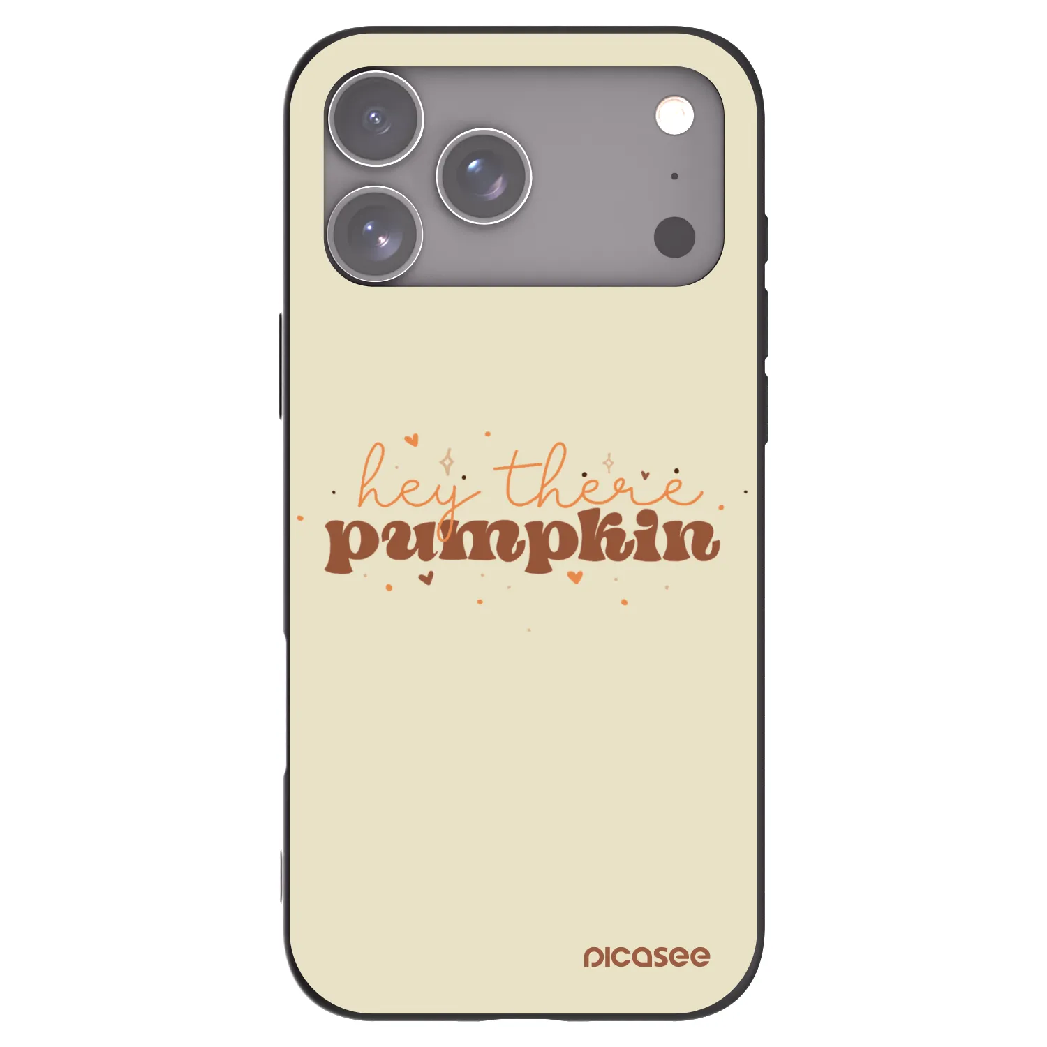 Picasee silikónový čierny obal pre Apple iPhone 17 Pro Max - Hey there pumpkin
