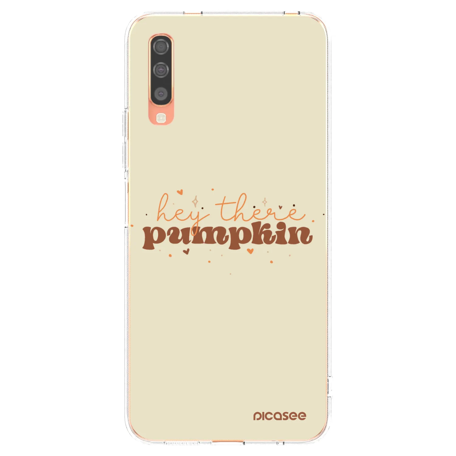 Picasee silikónový prehľadný obal pre Samsung Galaxy A70 A705F - Hey there pumpkin