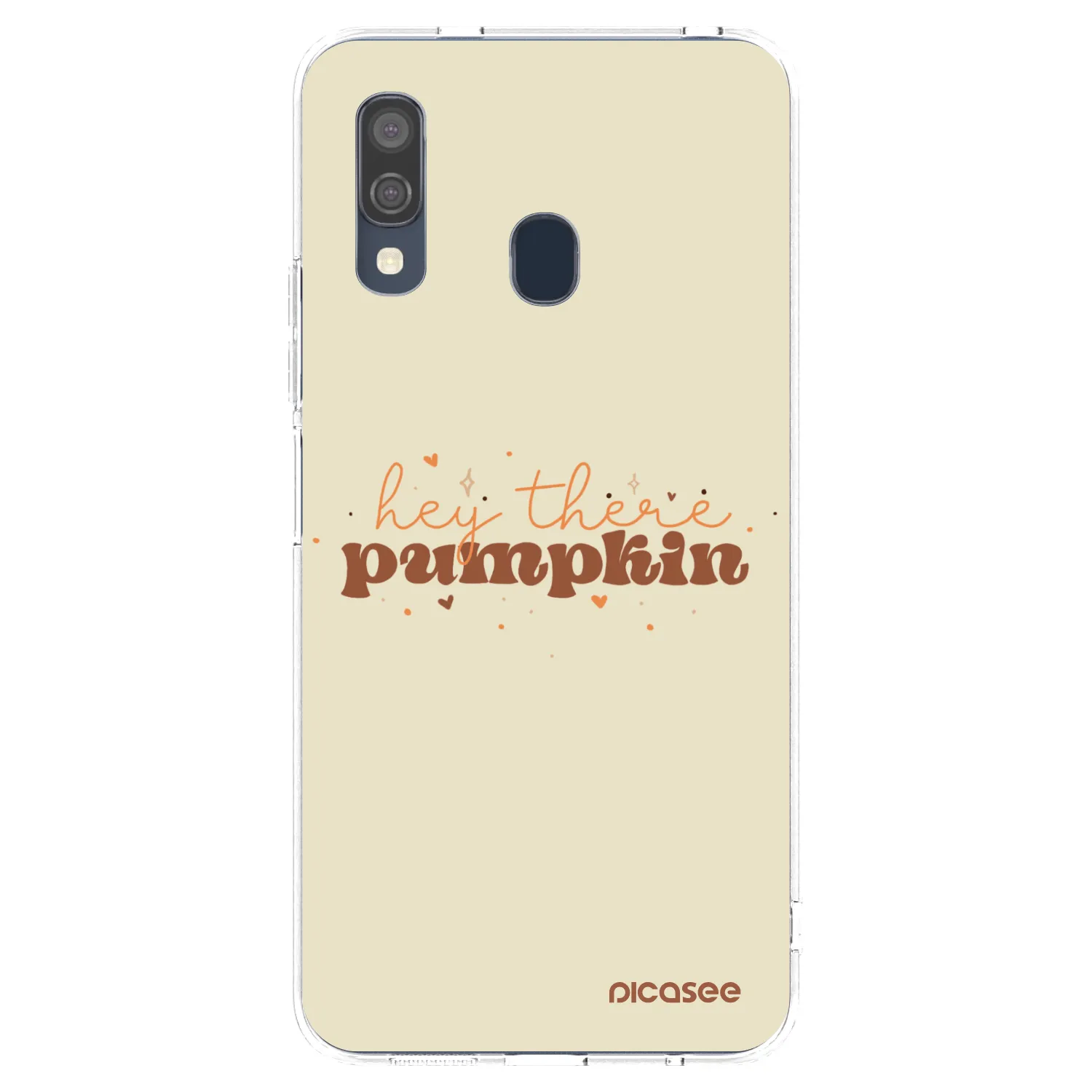 Picasee silikónový prehľadný obal pre Samsung Galaxy A40 A405F - Hey there pumpkin