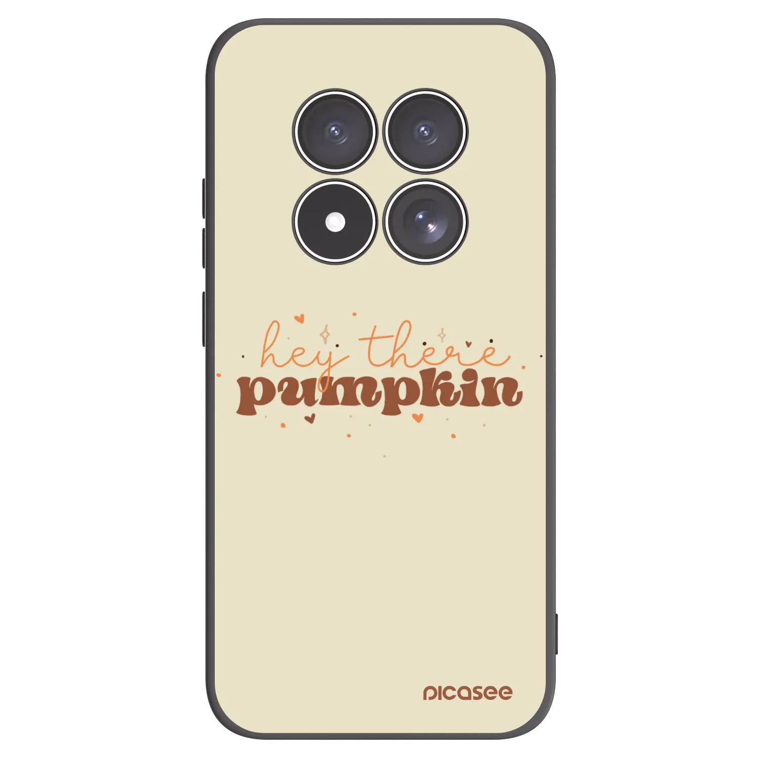 Picasee silikónový čierny obal pre Xiaomi Redmi Note 15 Pro 4G - Hey there pumpkin
