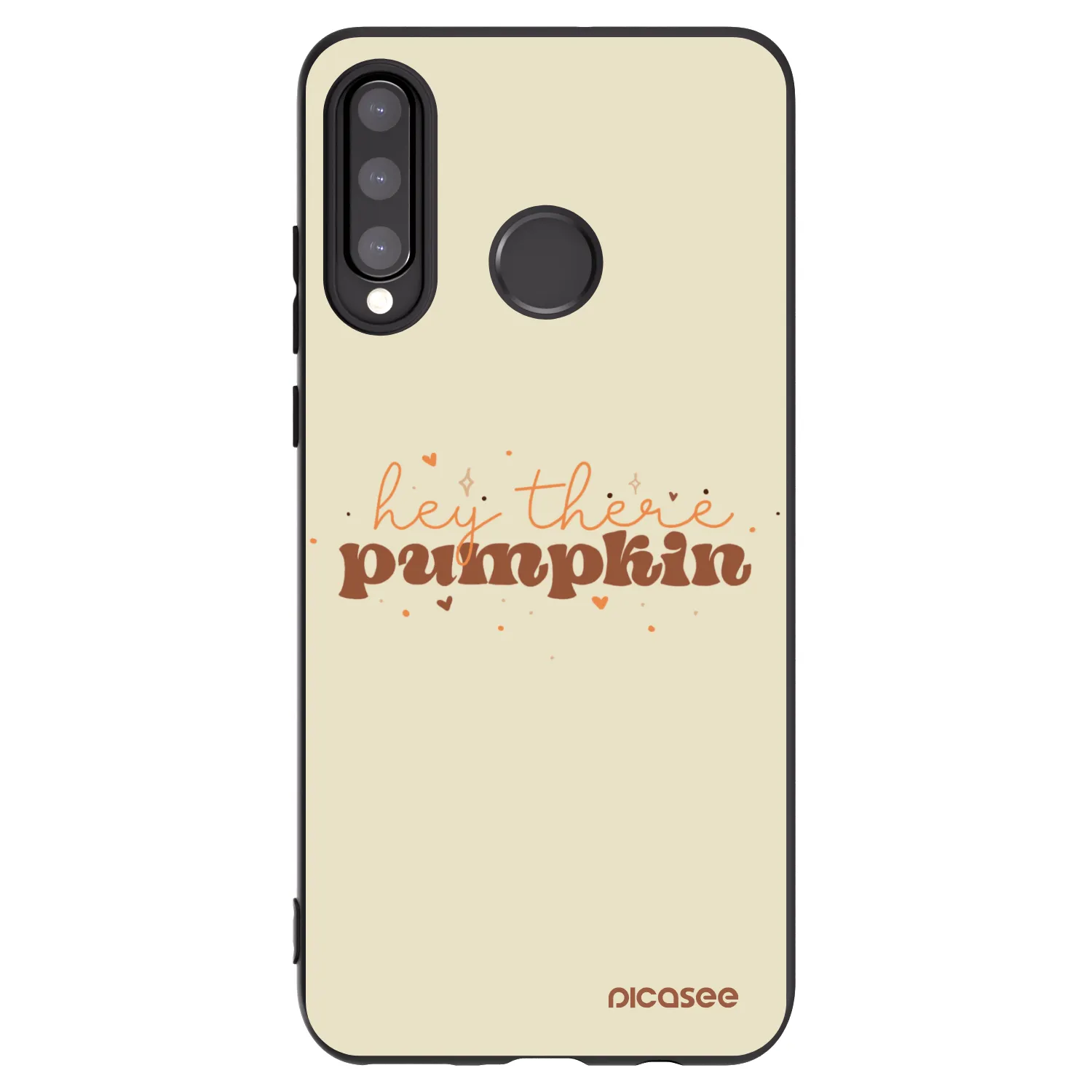 Picasee silikónový čierny obal pre Huawei P30 Lite - Hey there pumpkin