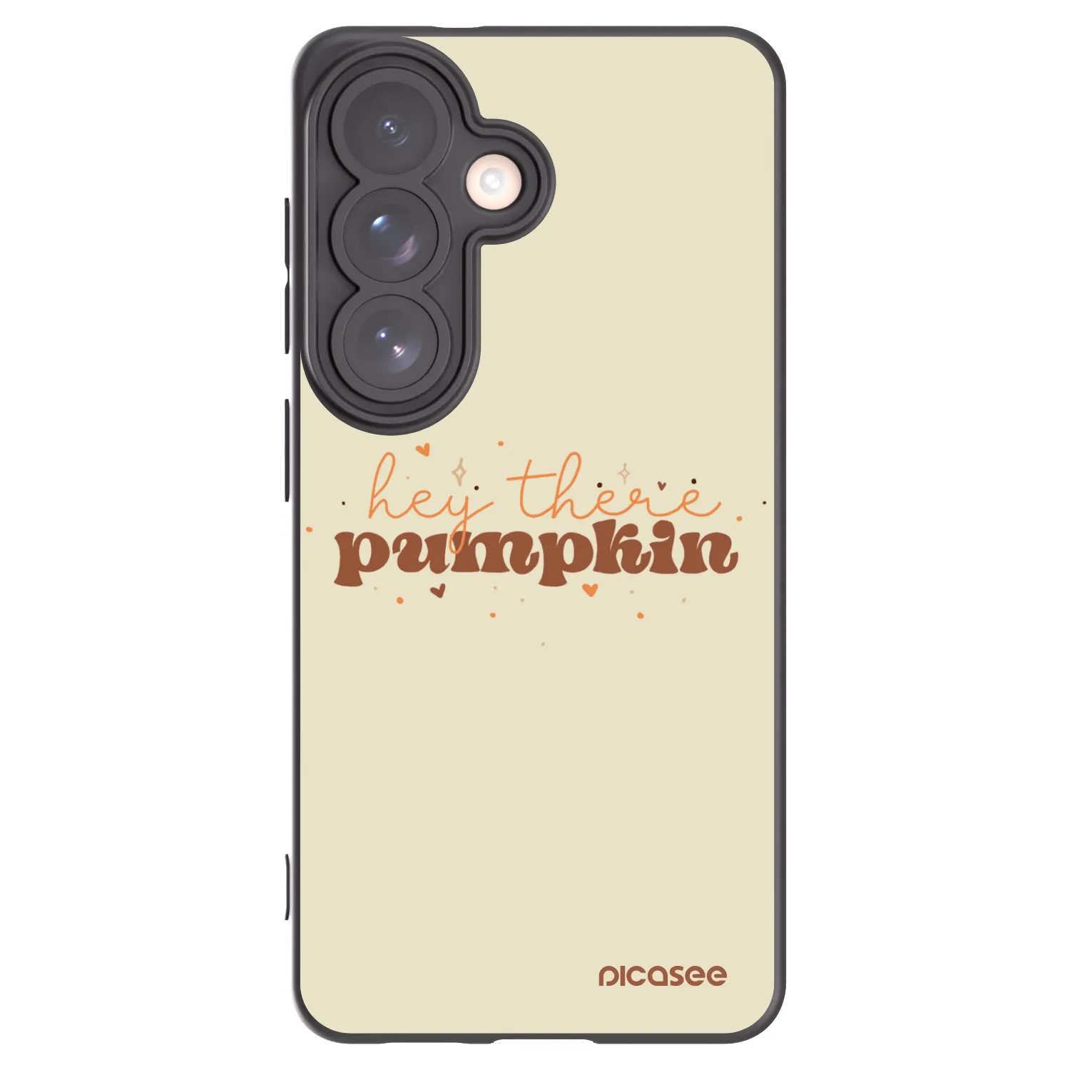 Picasee silikónový čierny obal pre Samsung Galaxy S26 - Hey there pumpkin