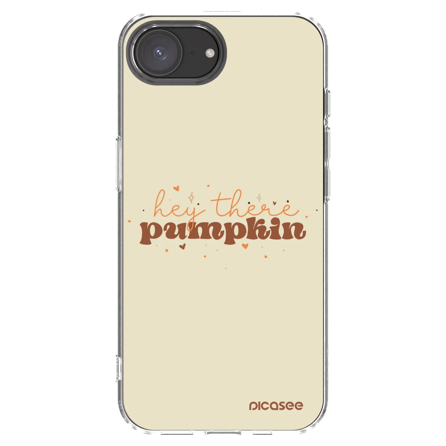 Picasee silikónový prehľadný obal pre Apple iPhone 17e - Hey there pumpkin