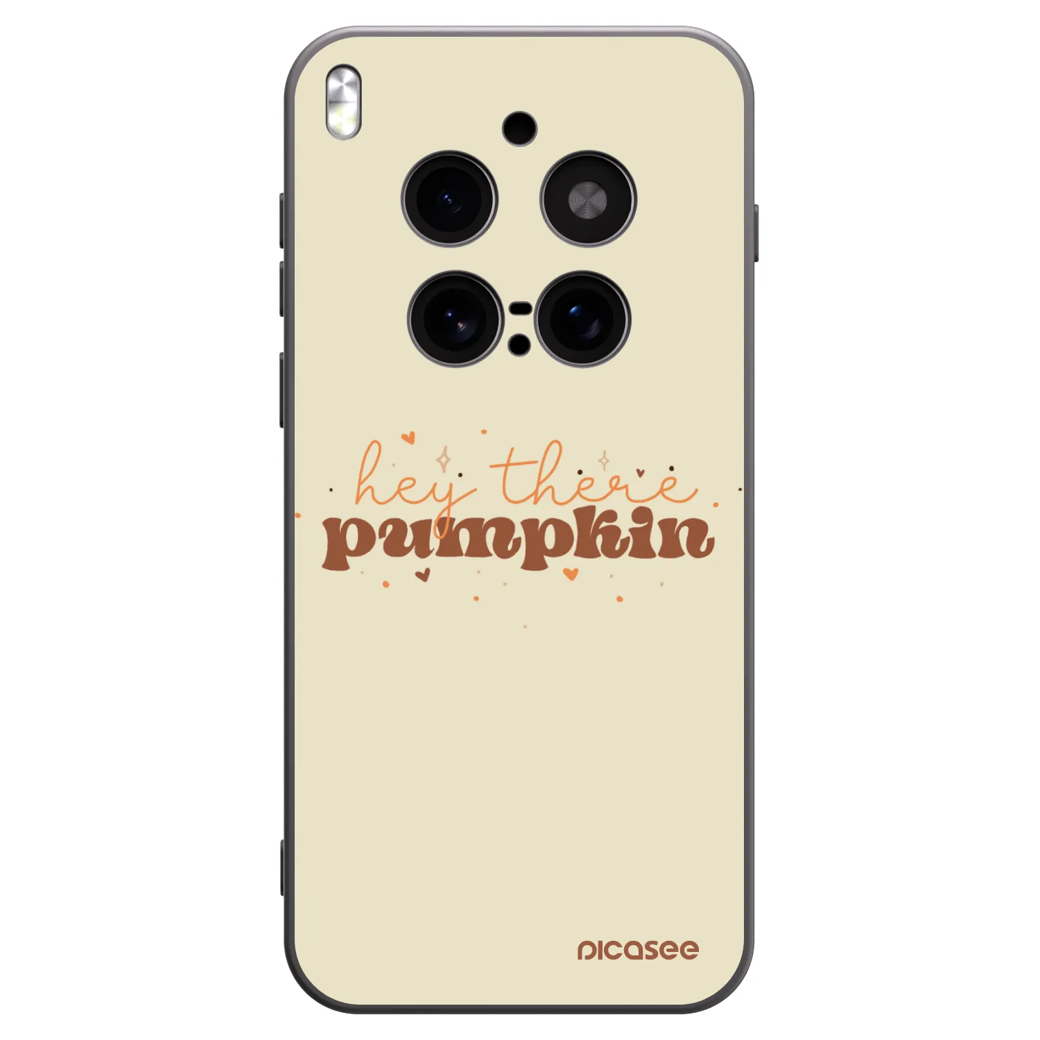 Picasee silikónový čierny obal pre Vivo X300 Pro - Hey there pumpkin