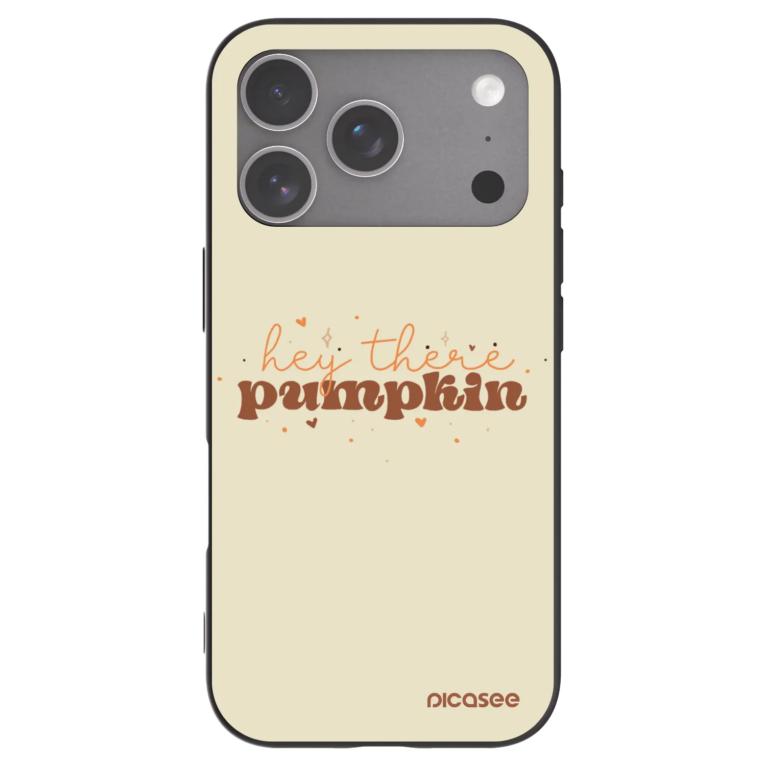 Picasee silikónový čierny obal pre Apple iPhone 18 Pro - Hey there pumpkin
