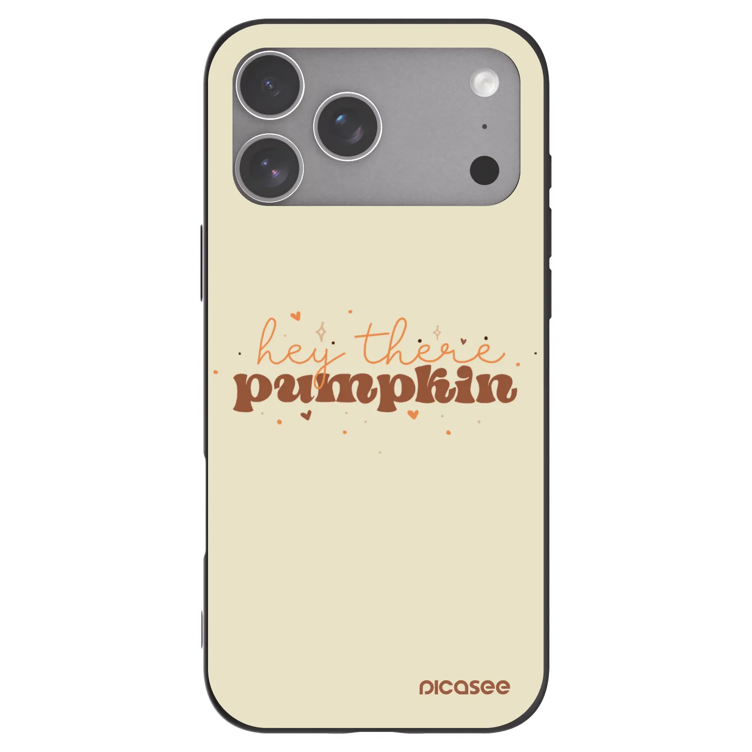 Picasee silikónový čierny obal pre Apple iPhone 18 Pro Max - Hey there pumpkin