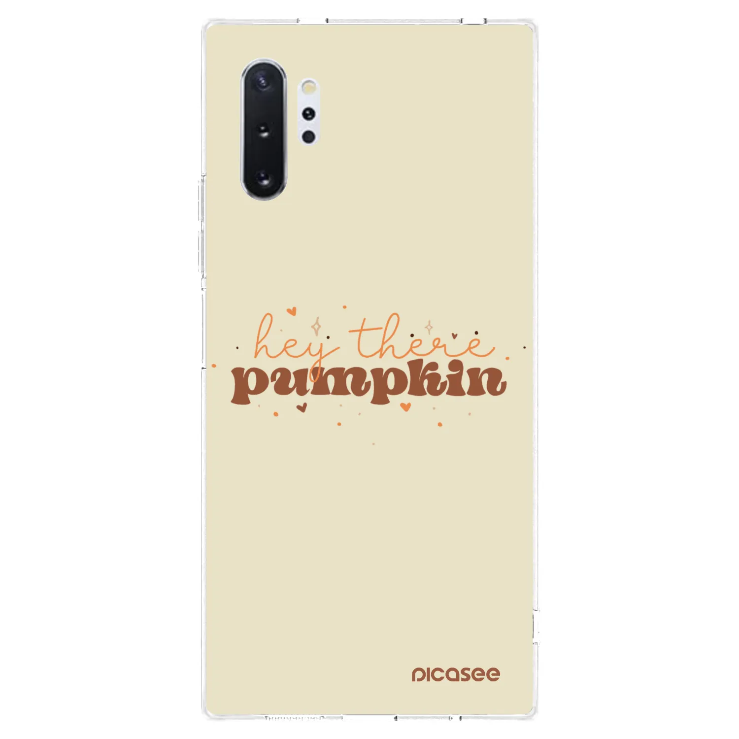Picasee silikónový prehľadný obal pre Samsung Galaxy Note 10+ N975F - Hey there pumpkin