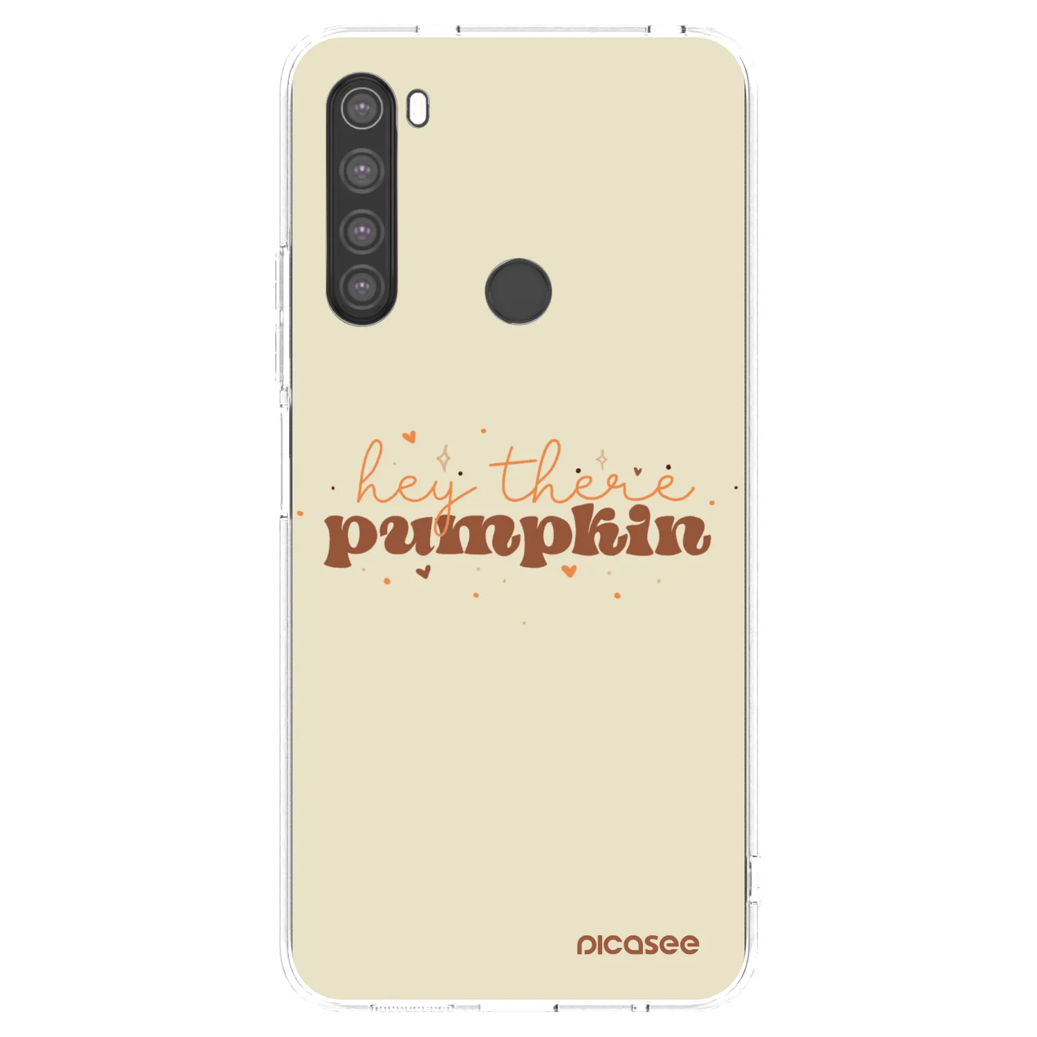Picasee silikónový prehľadný obal pre Xiaomi Redmi Note 8 - Hey there pumpkin