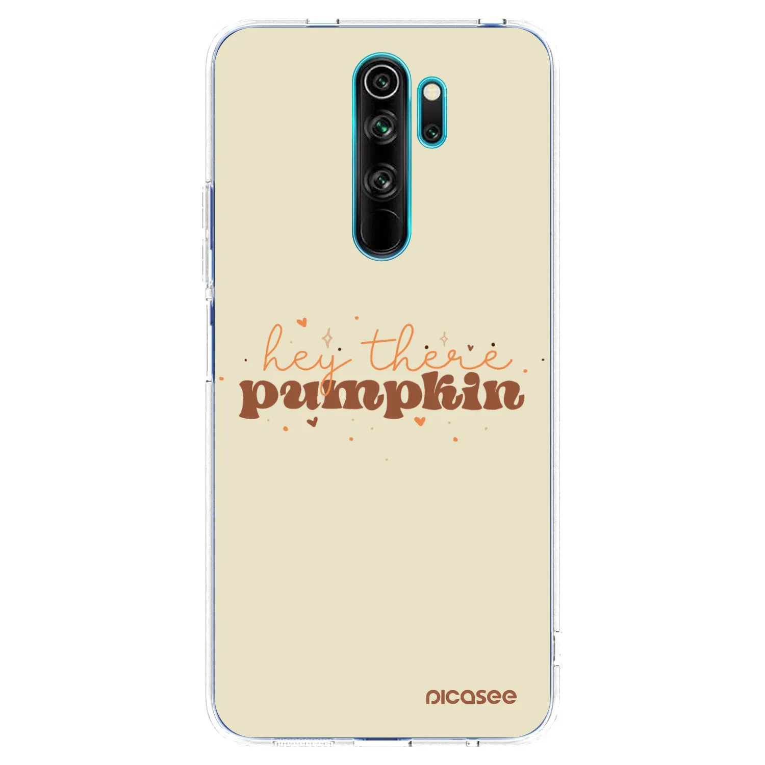 Picasee silikónový prehľadný obal pre Xiaomi Redmi Note 8 Pro - Hey there pumpkin