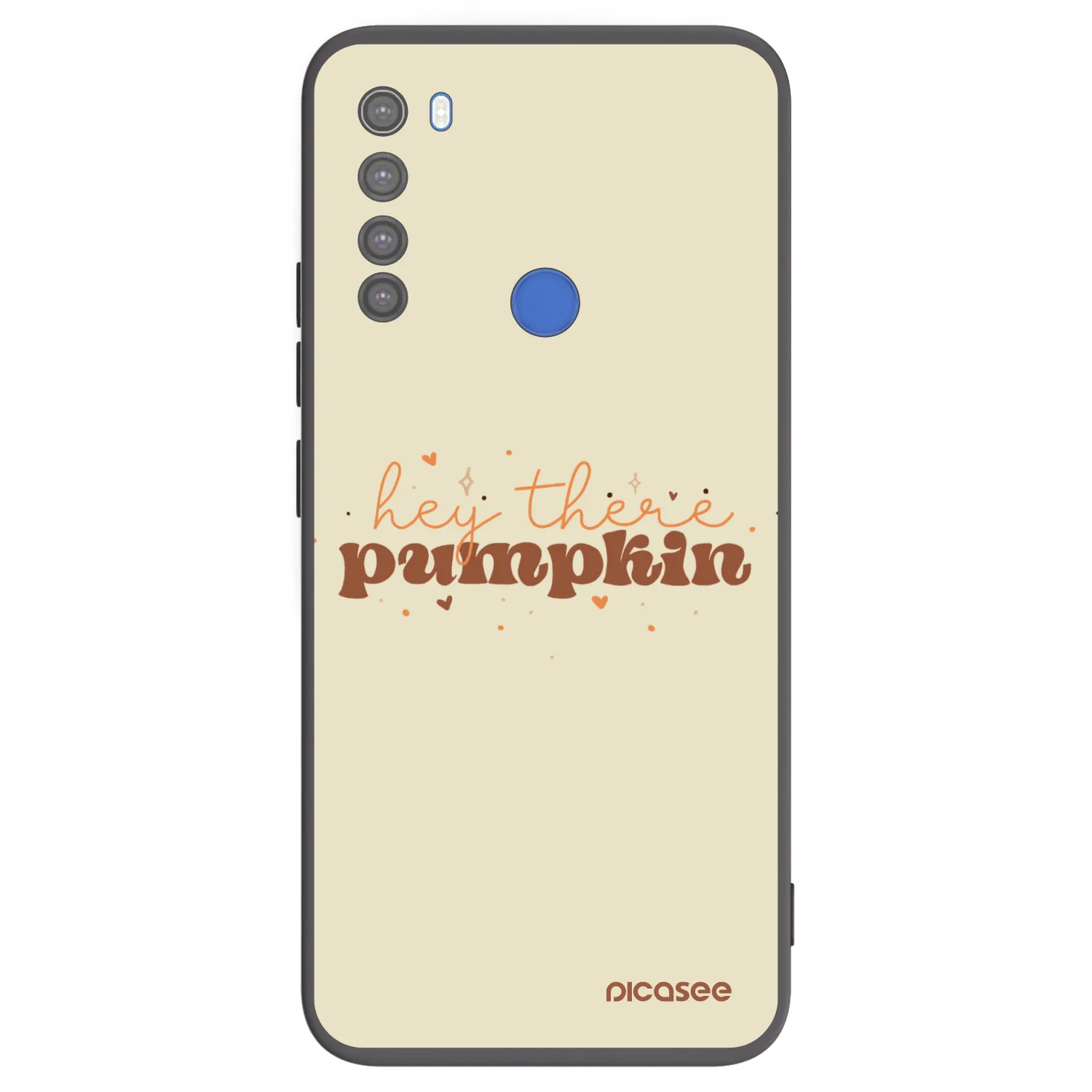 Picasee silikónový čierny obal pre Xiaomi Redmi Note 8T - Hey there pumpkin