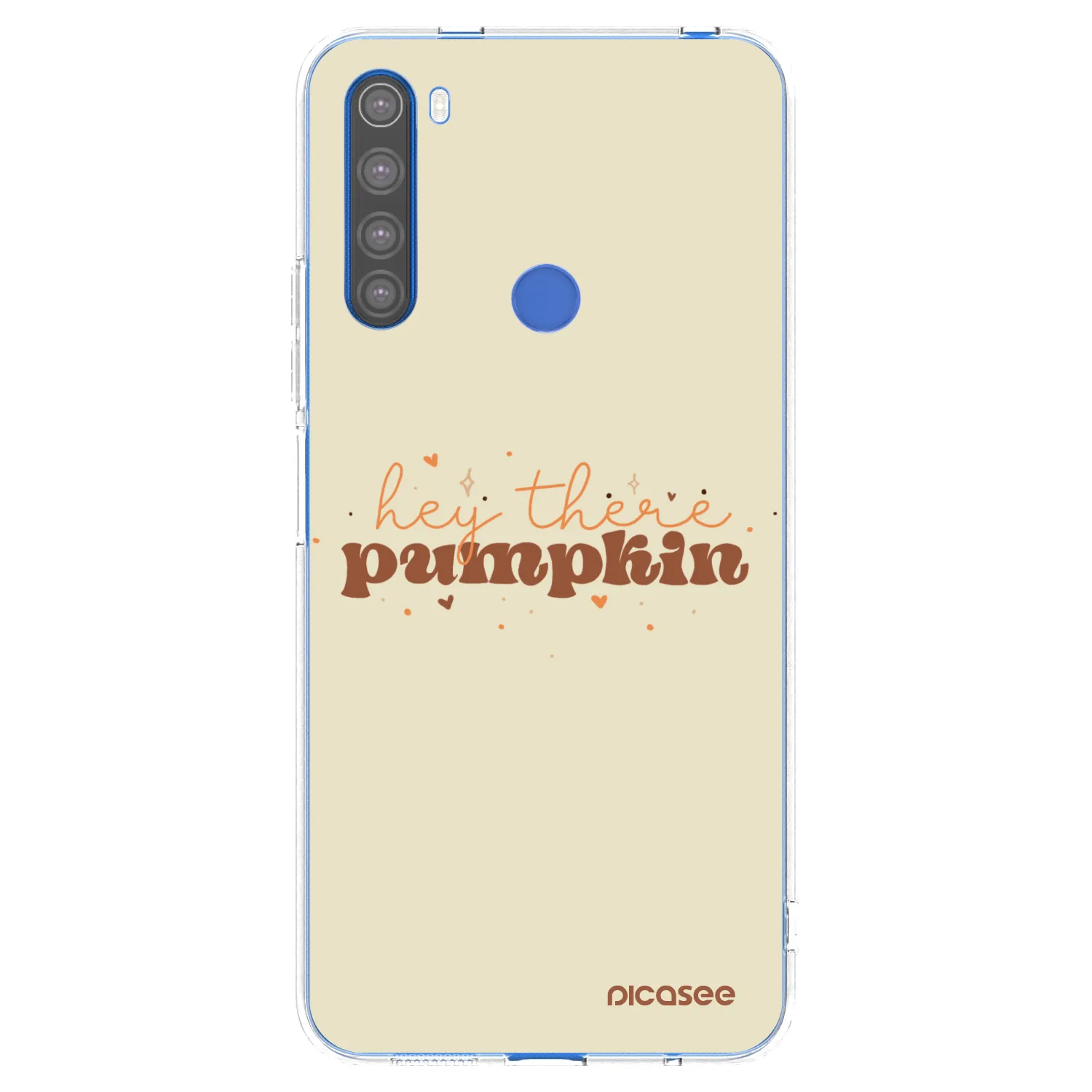 Picasee silikónový prehľadný obal pre Xiaomi Redmi Note 8T - Hey there pumpkin