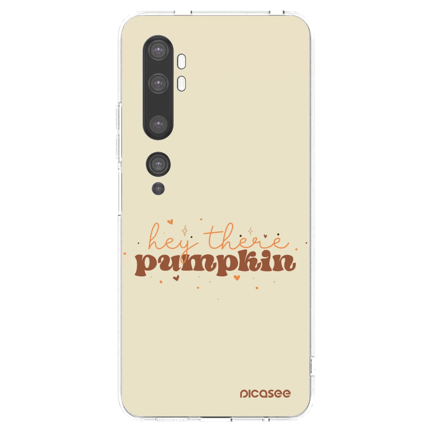 Picasee silikónový prehľadný obal pre Xiaomi Mi Note 10 (Pro) - Hey there pumpkin