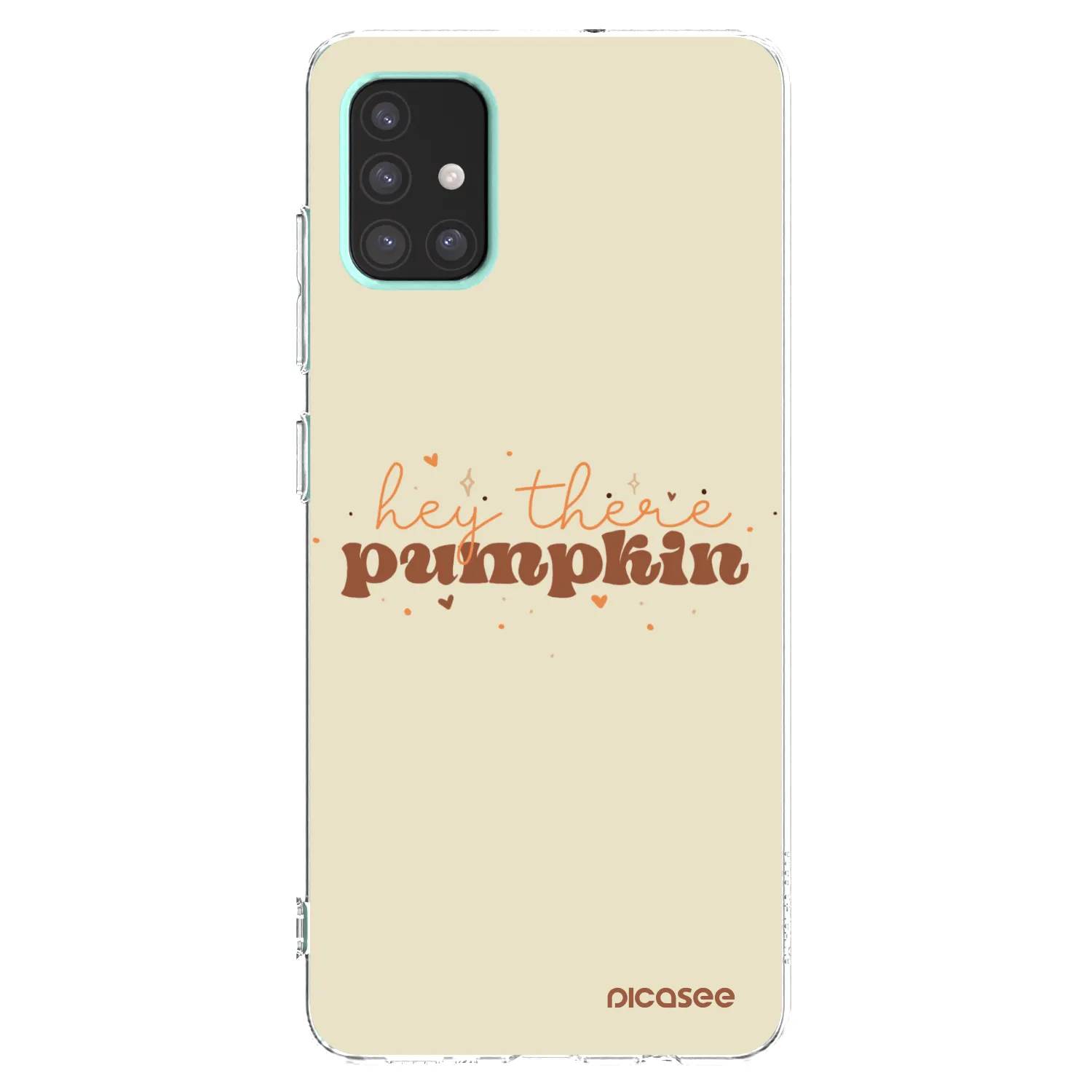 Picasee silikónový prehľadný obal pre Samsung Galaxy A51 A515F - Hey there pumpkin
