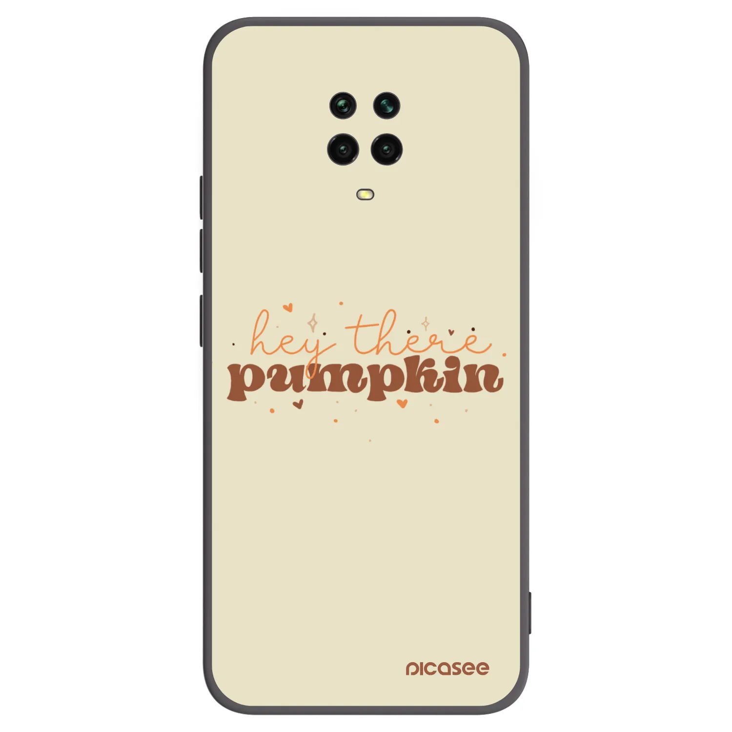 Picasee silikónový čierny obal pre Xiaomi Redmi Note 9S - Hey there pumpkin