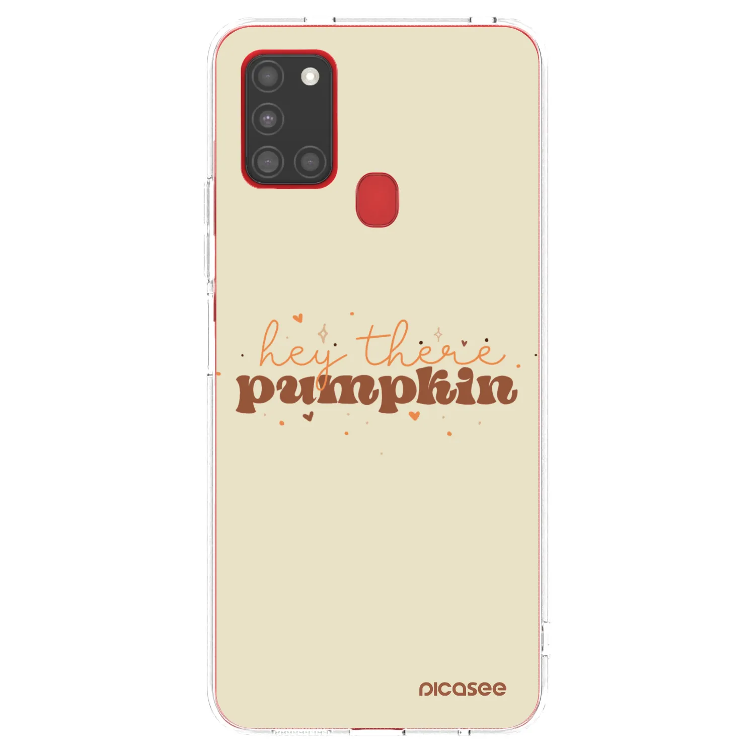 Picasee silikónový prehľadný obal pre Samsung Galaxy A21s - Hey there pumpkin