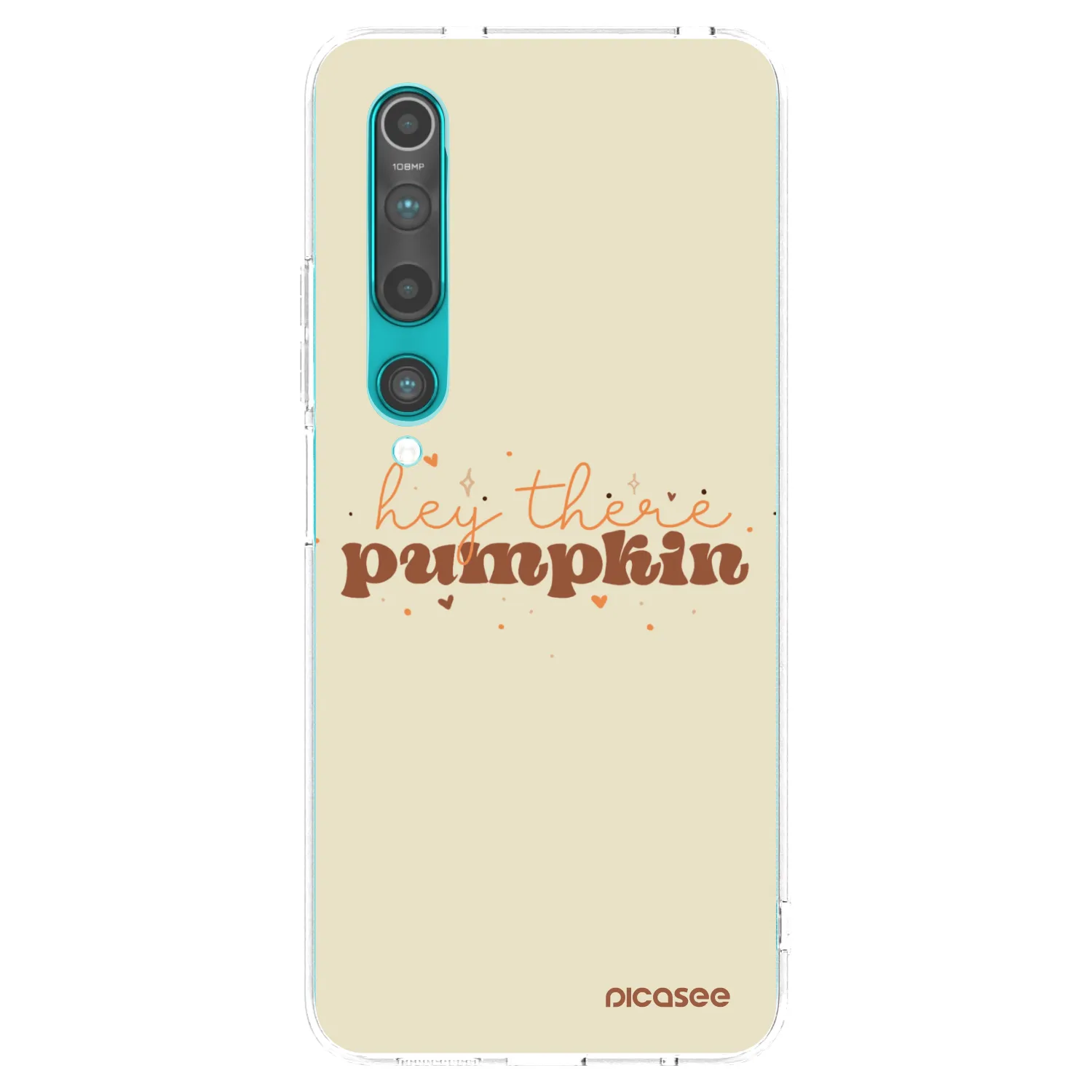 Picasee silikónový prehľadný obal pre Xiaomi Mi 10 - Hey there pumpkin